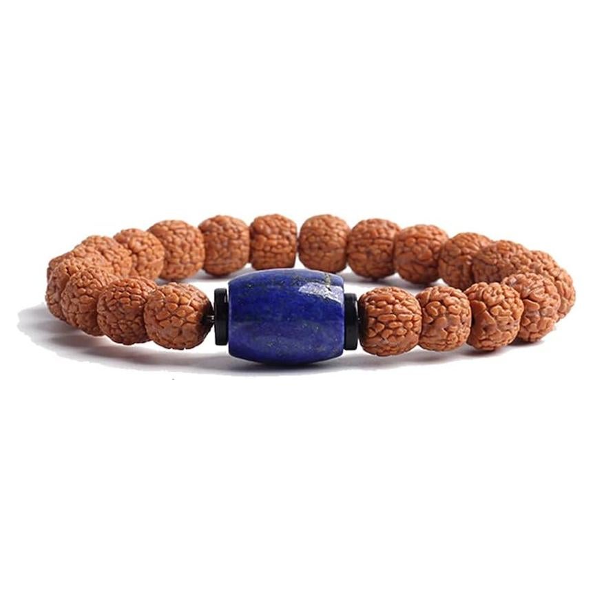 Pulsera de Semillas Rudraksha COLORFUL BLING para Meditación