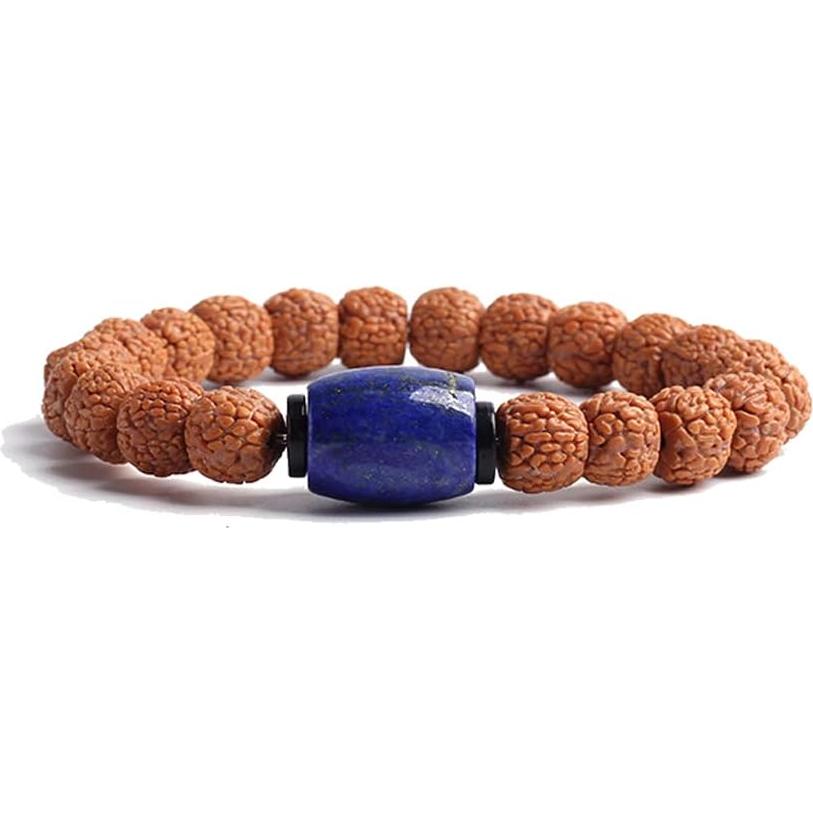 Pulsera de Semillas Rudraksha COLORFUL BLING para Meditación
