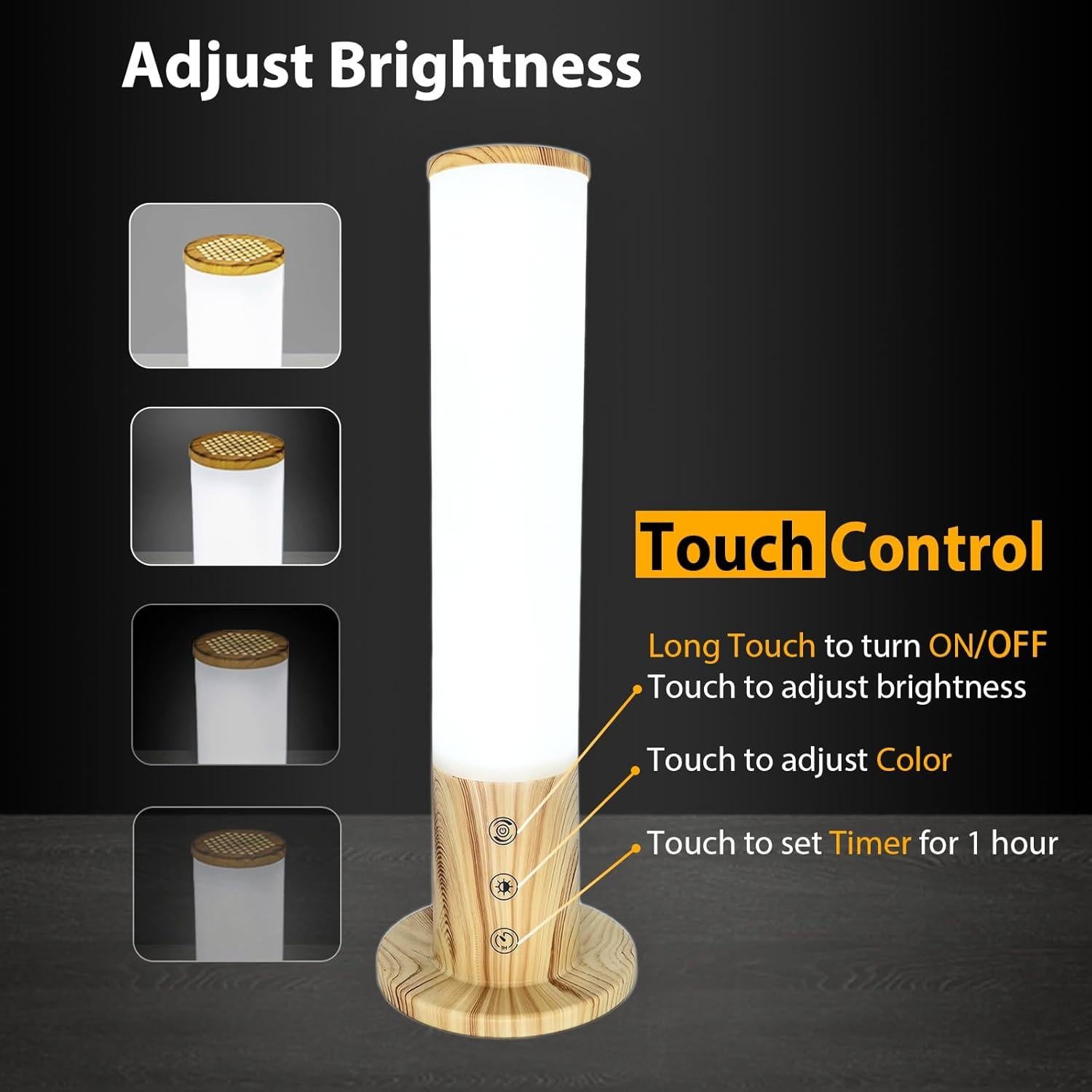 Lámpara de Terapia de Luz Solar VUSIHOO 10,000 Lux 30 cm