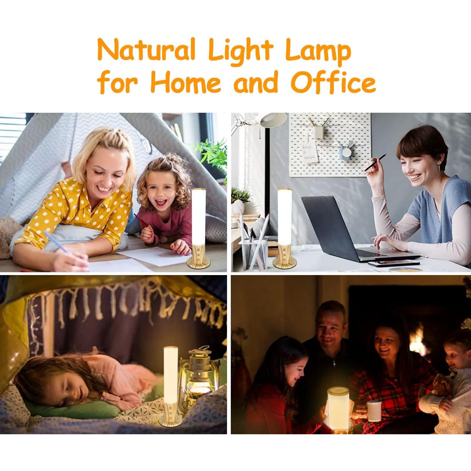 Lámpara de Terapia de Luz Solar VUSIHOO 10,000 Lux 30 cm