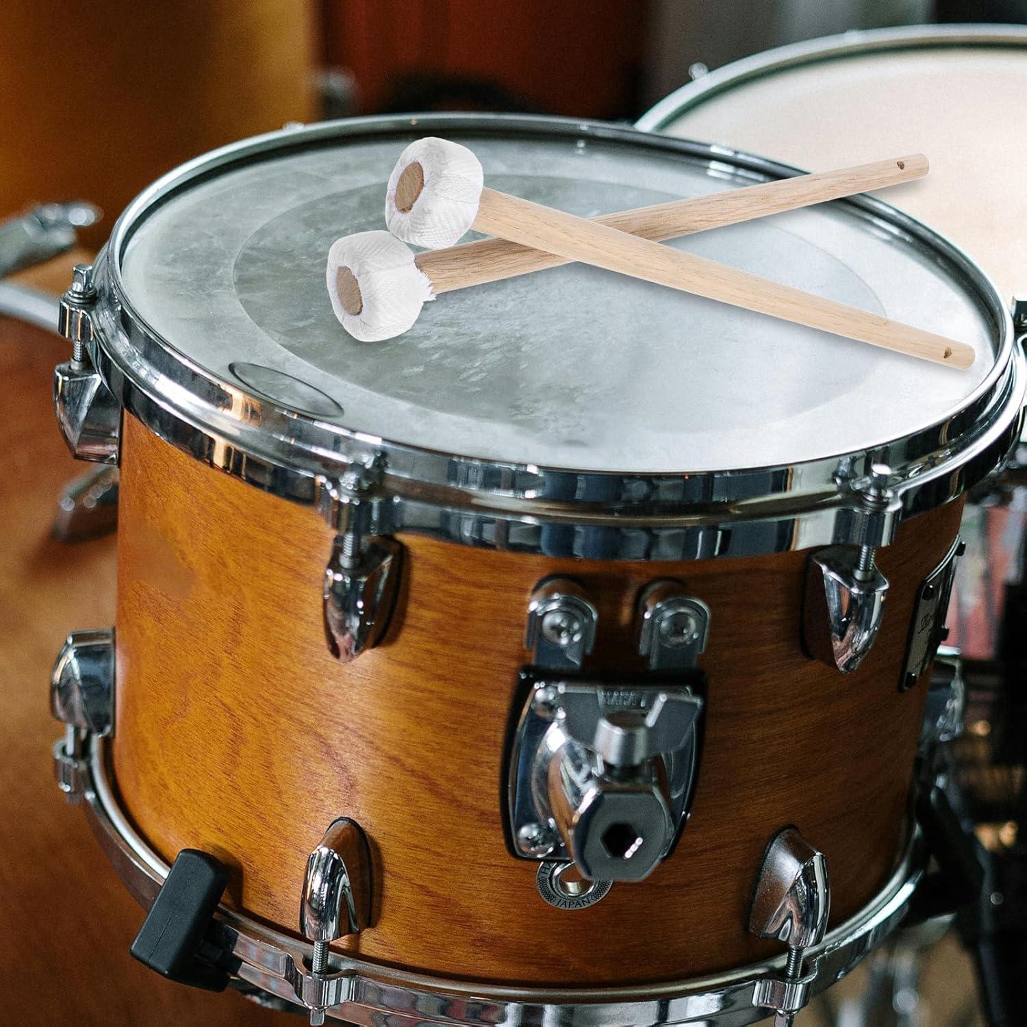 2 Mallets de Timpani de Madera 26cm para Percusión