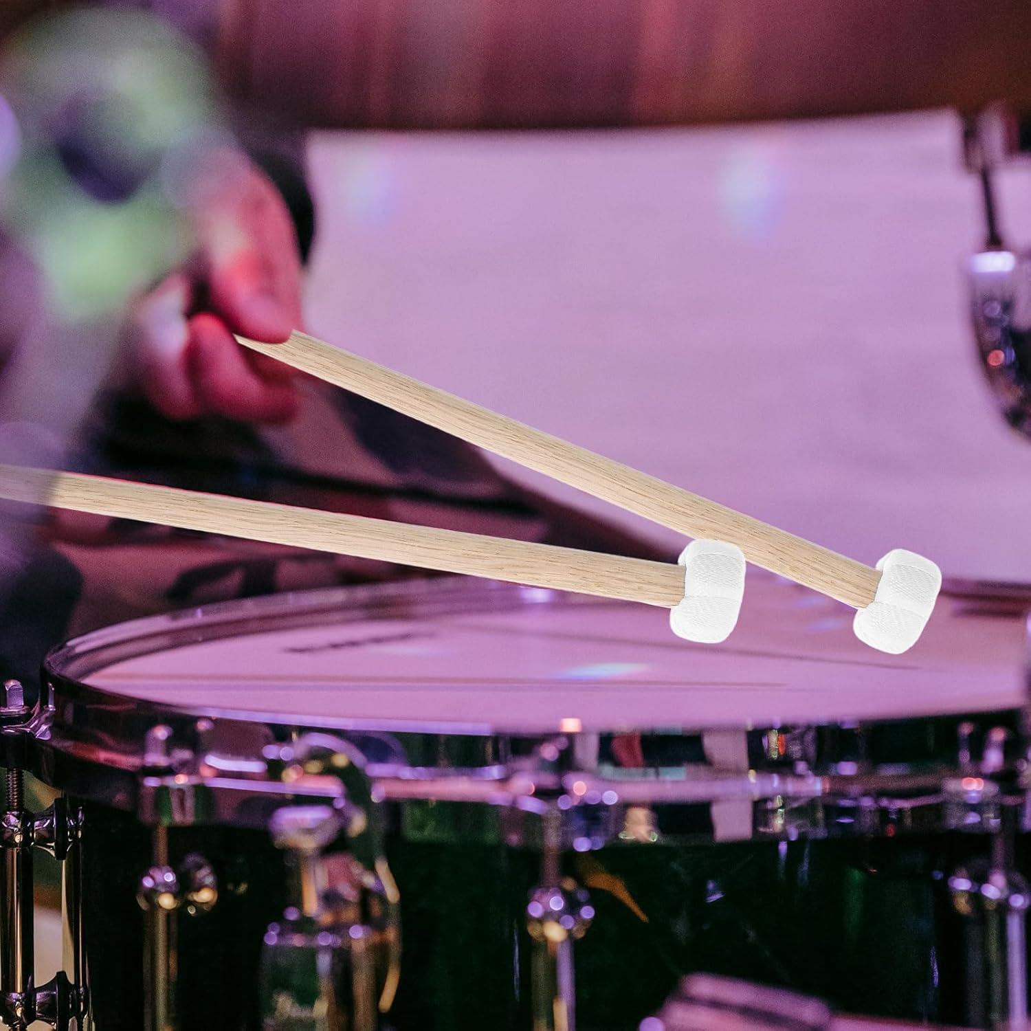 2 Mallets de Timpani de Madera 26cm para Percusión