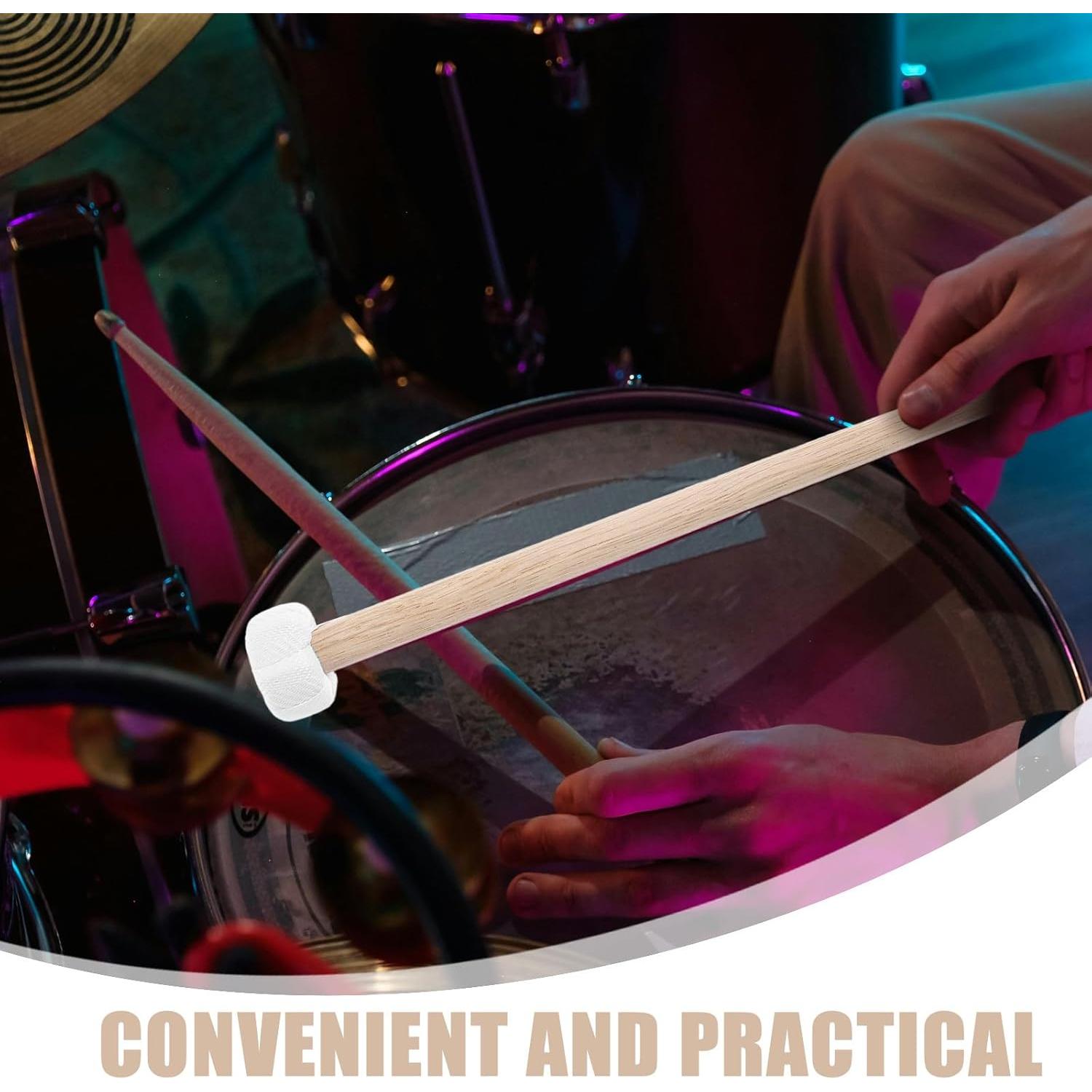 2 Mallets de Timpani de Madera 26cm para Percusión