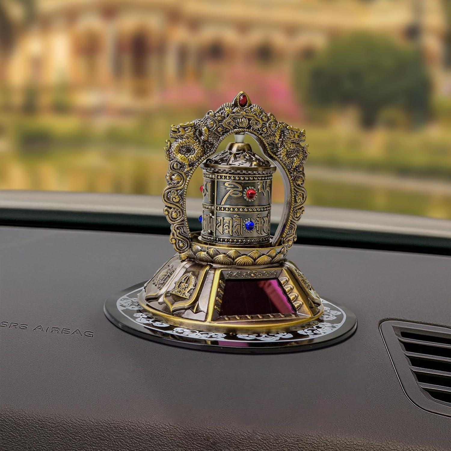 Rueda de Oración Tibetana Solar KH866 - Decoración Budista