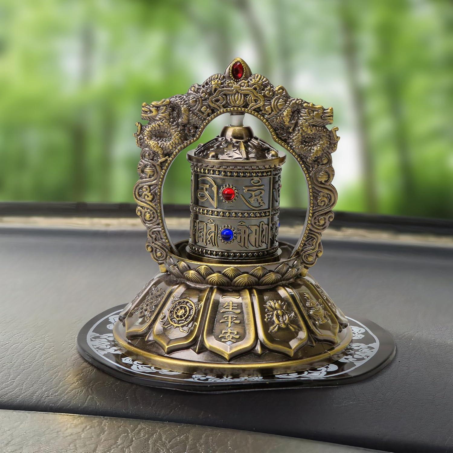 Rueda de Oración Tibetana Solar KH866 - Decoración Budista