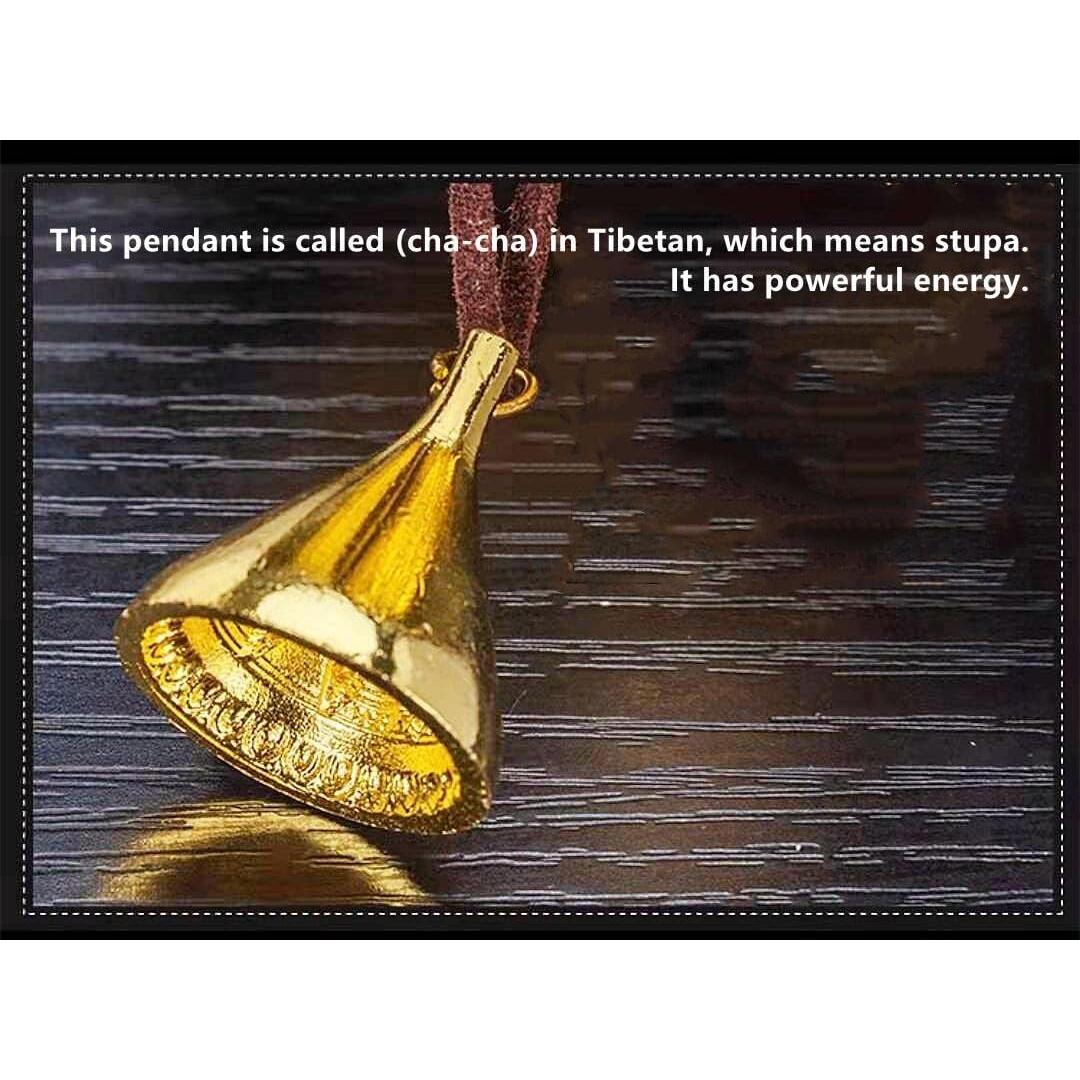 Rueda de Oración de Cobre con Mango de Madera 31.75 cm