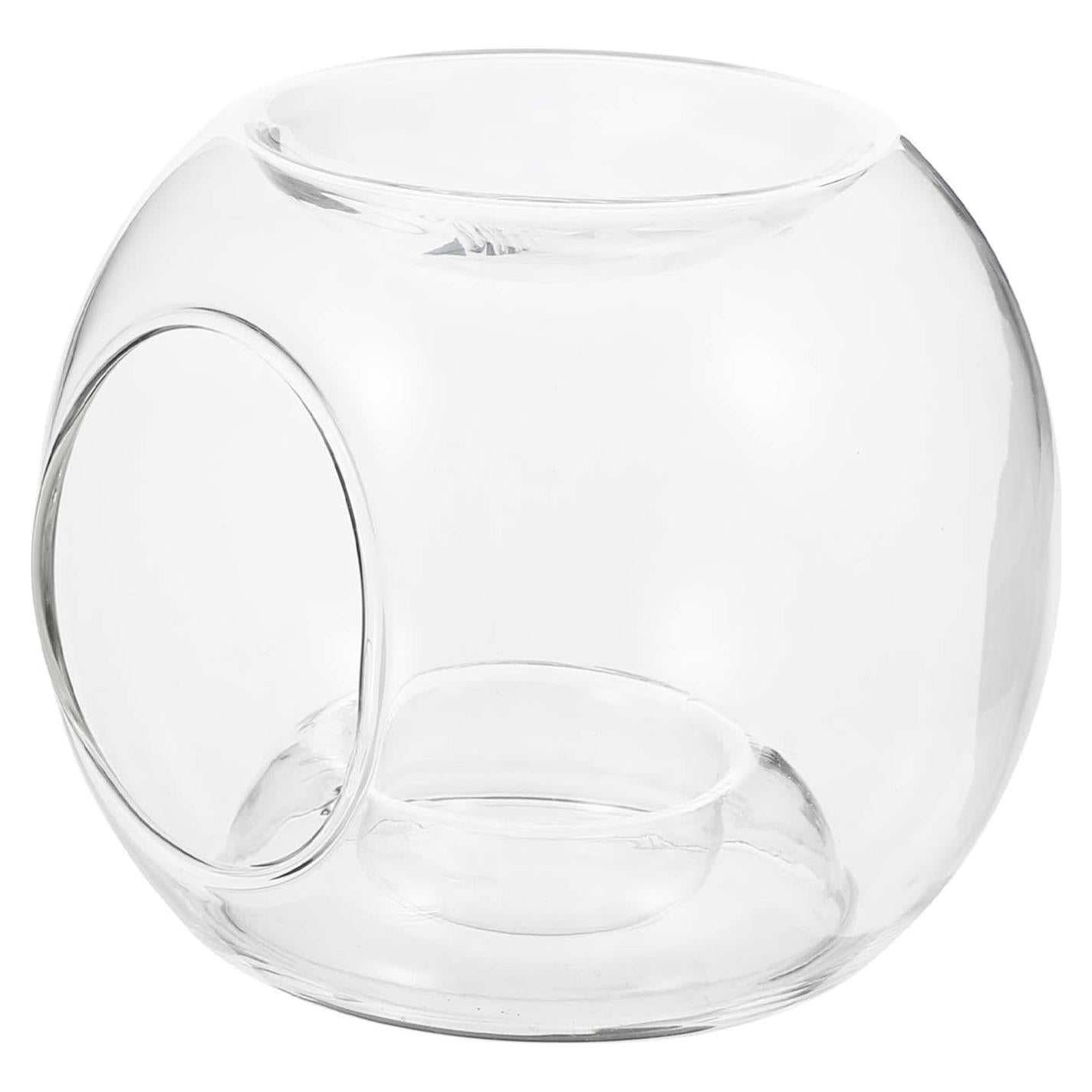 Soporte de Vela de Vidrio Uonlytech 12x12x9.5 cm Decoración