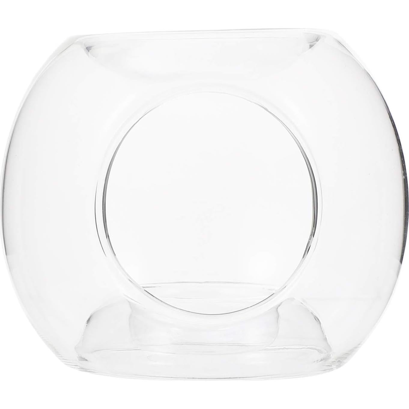 Soporte de Vela de Vidrio Uonlytech 12x12x9.5 cm Decoración