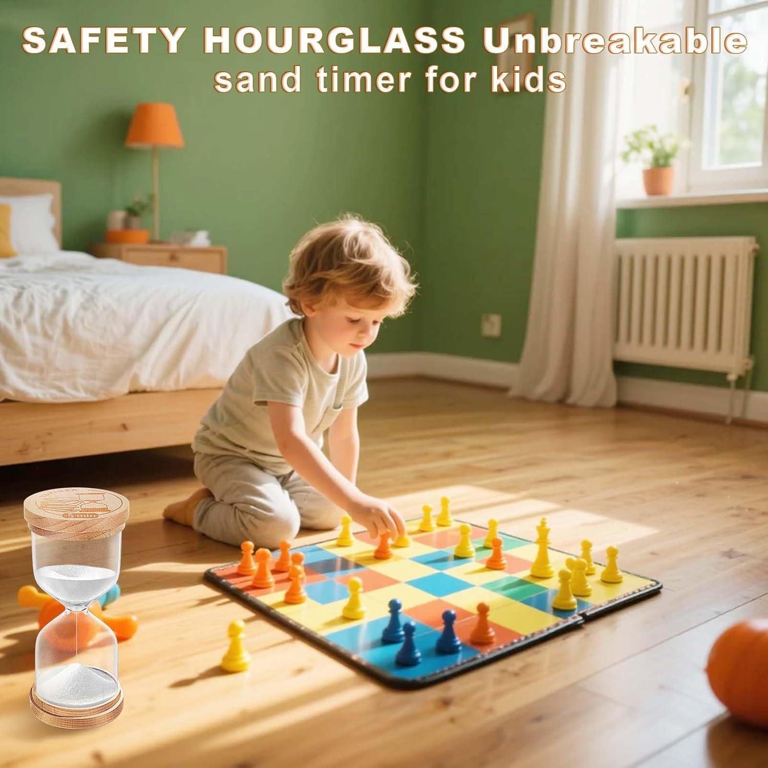 Temporizador de Arena 5 Minutos YLTIMER Blanco - Reloj de Madera