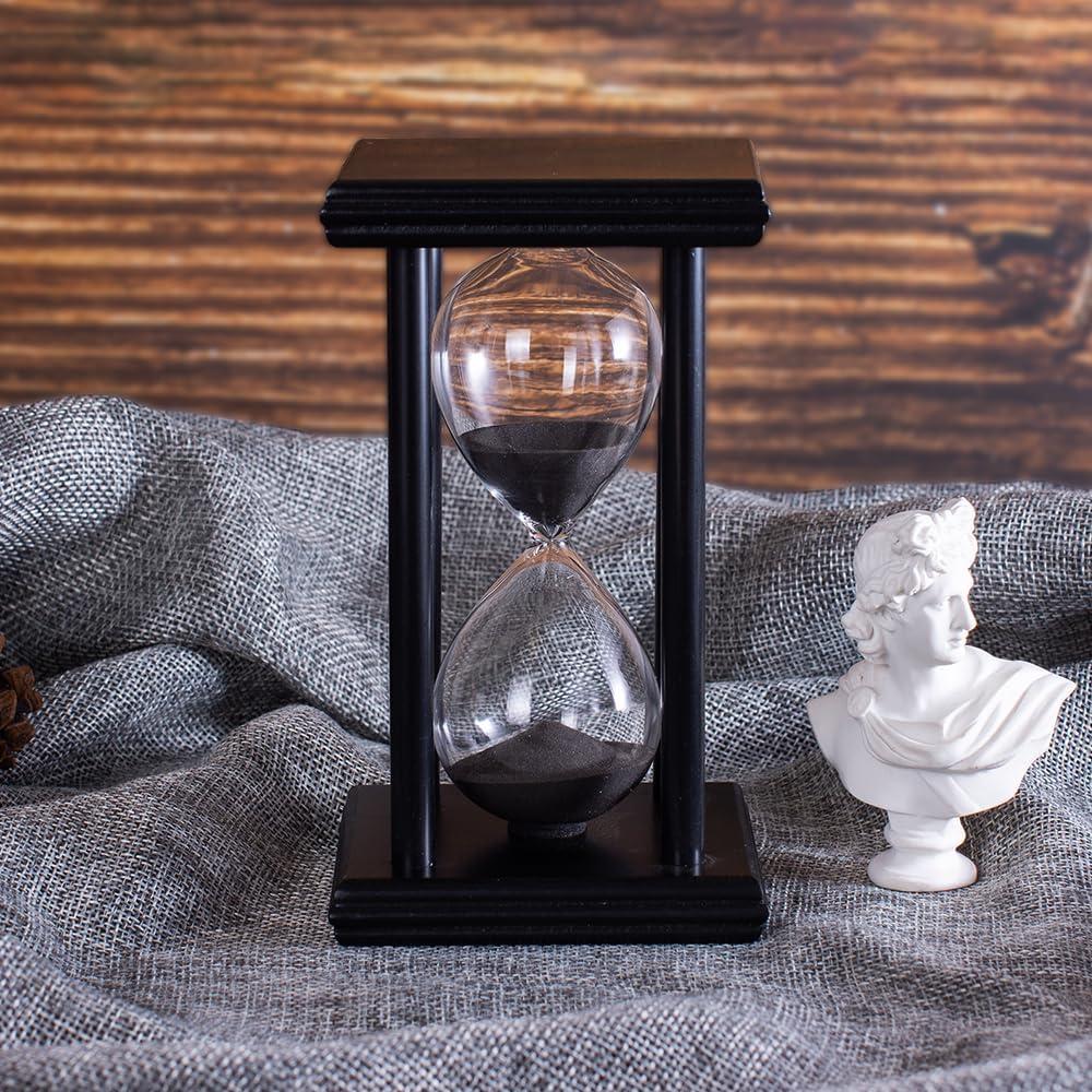 Reloj de Arena 30 Minutos JUNEO HEIM Arena Negra Decorativo