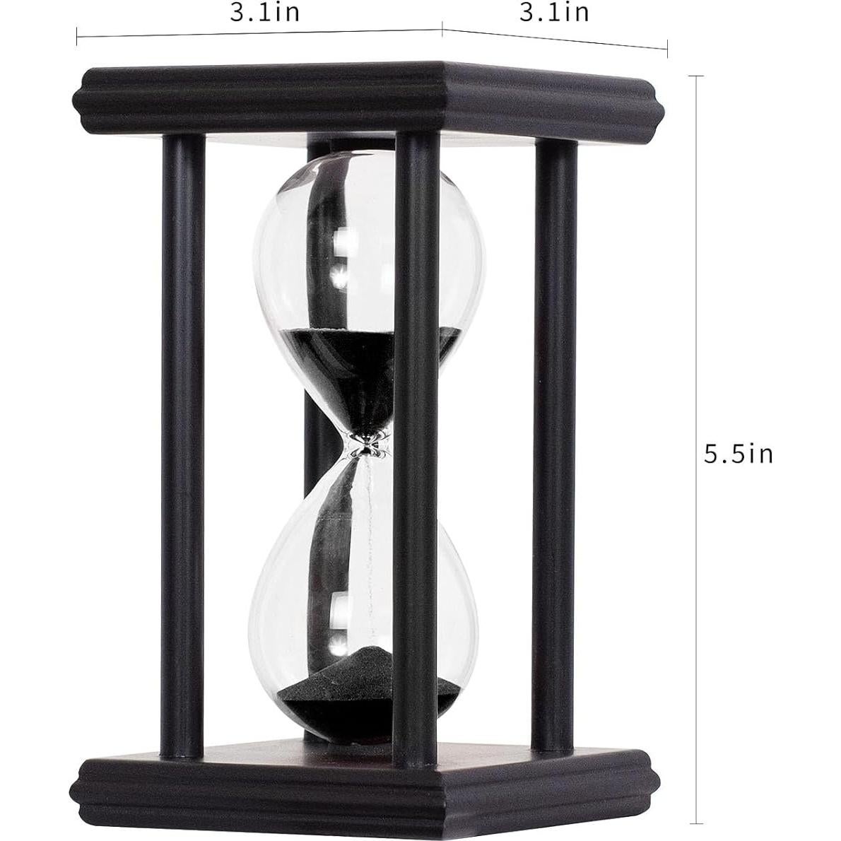 Reloj de Arena 30 Minutos JUNEO HEIM Arena Negra Decorativo