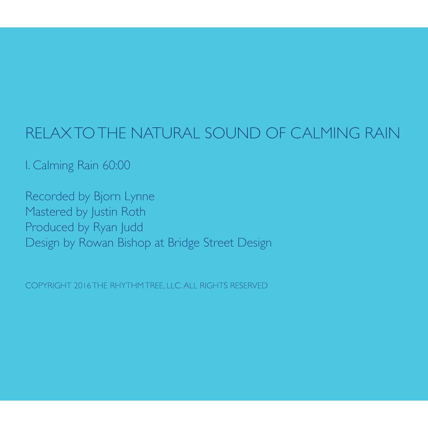 CD de Sonidos de Lluvia Calmante The Rhythm Tree - 60 Minutos