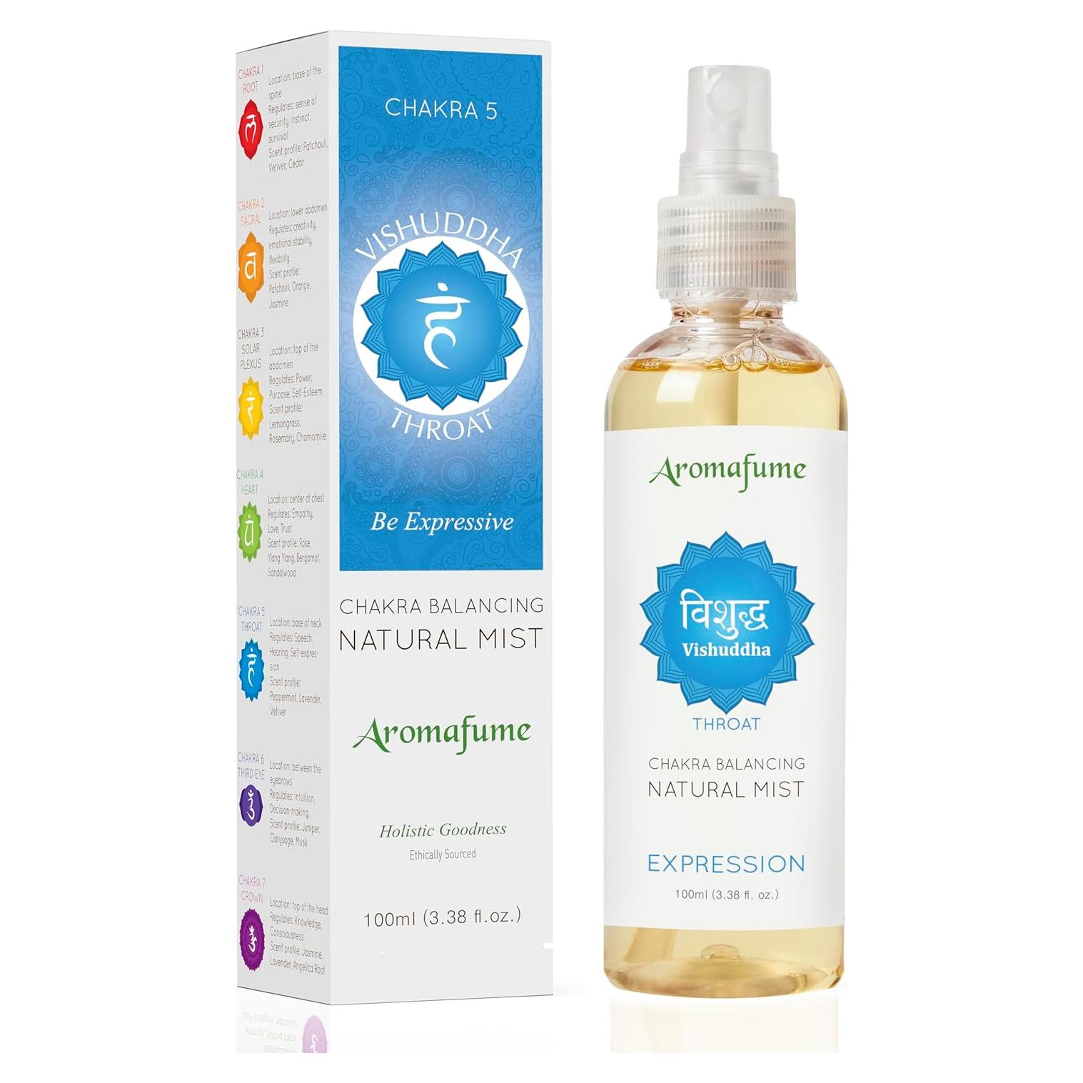 Spray Aromaterapia Aromafume Vishuddha 100ml - Chakra Garganta