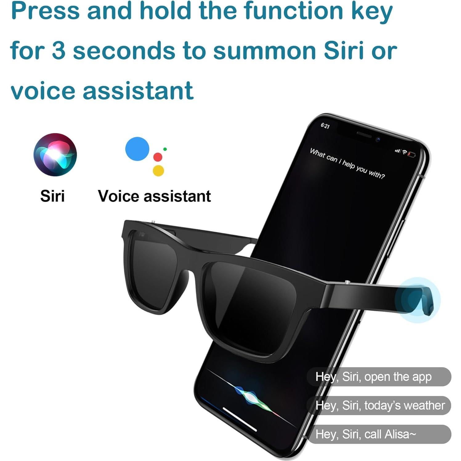 Gafas de Sol Bluetooth RERBO W3 con Asistente de Voz