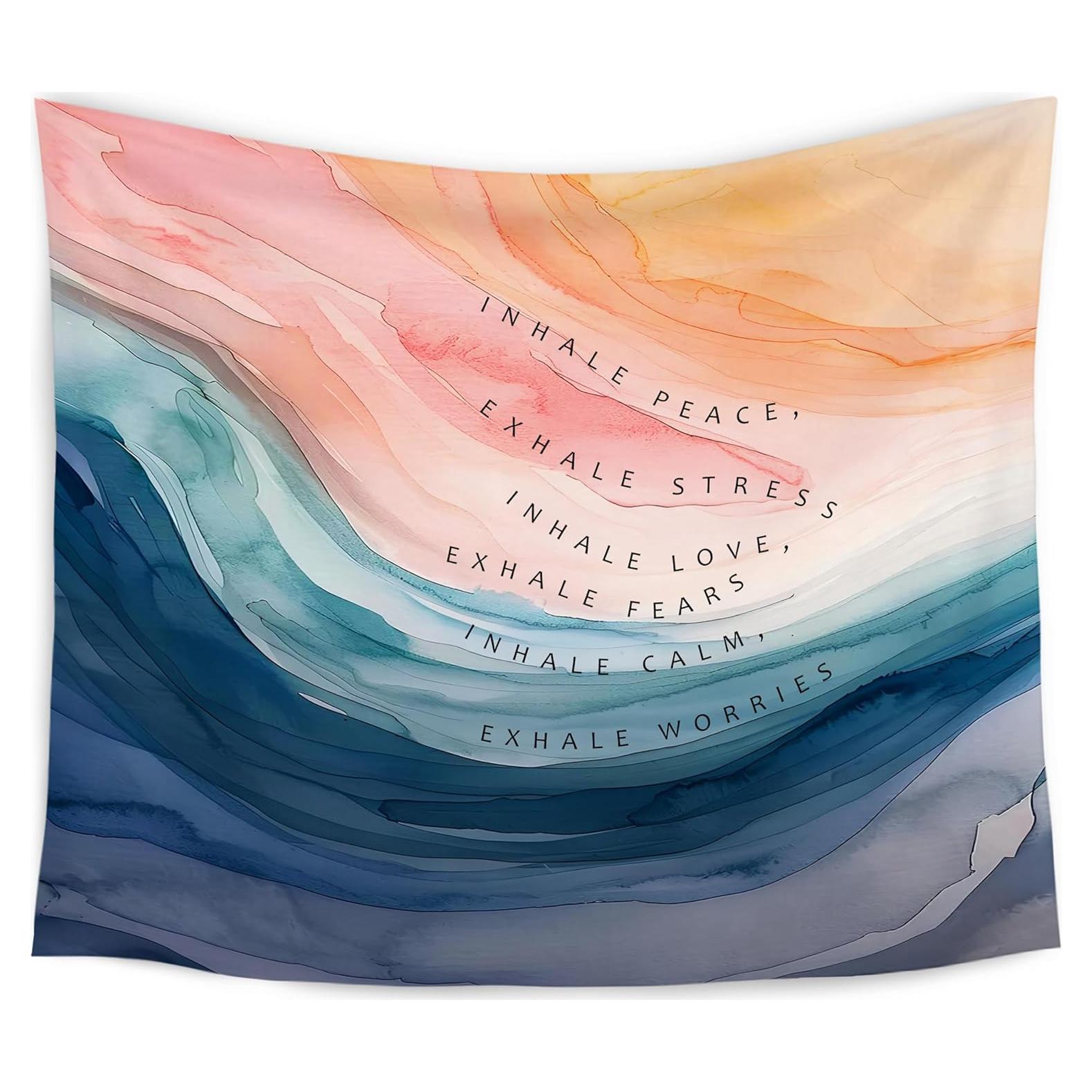 Tapiz de Salud Mental Wardos Inhala Exhala 127x152 cm