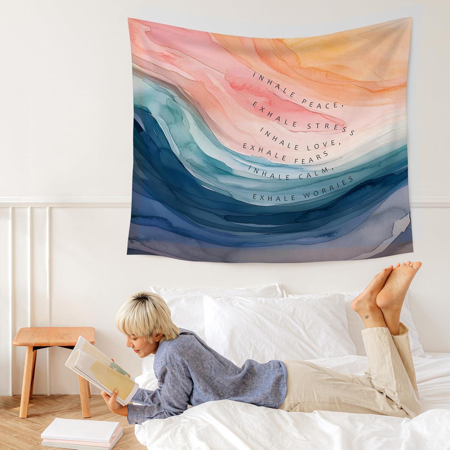 Tapiz de Salud Mental Wardos Inhala Exhala 127x152 cm