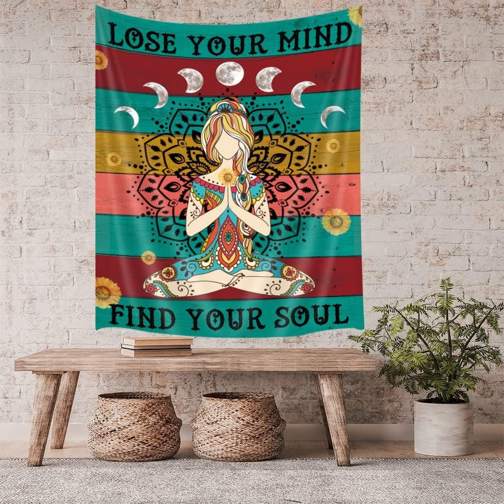 Tapiz de Meditación Wathon 30x40 cm Arte Psicodélico Boho