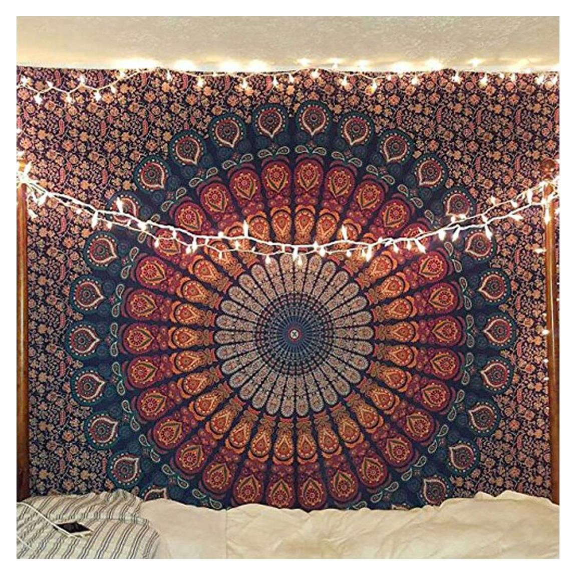 Tapestry Mandala Raajsee Colgante de Pared 100% Algodón 132x208 cm