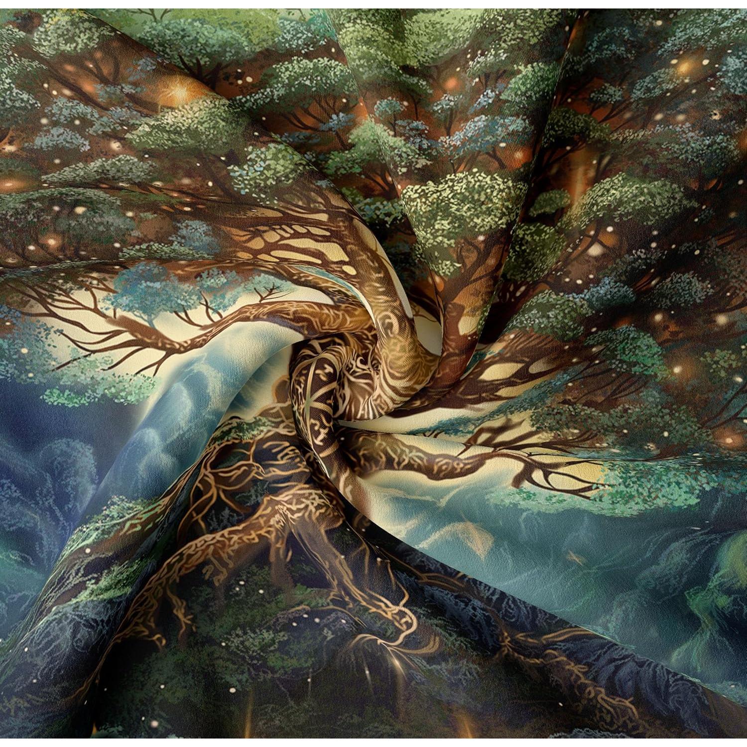 Tapiz del Árbol de la Vida Tapzen 101.6x76.2 cm Boho