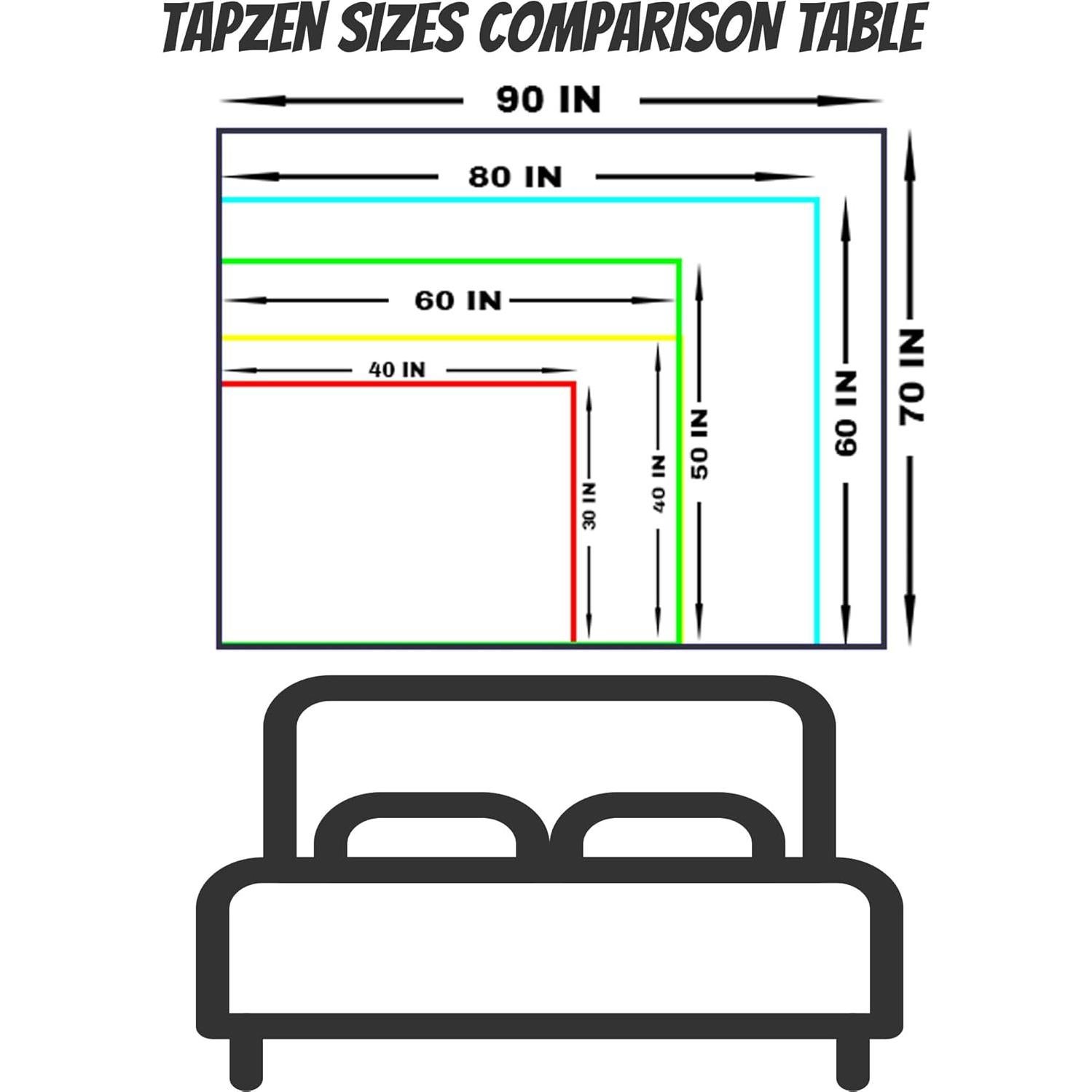 Tapiz del Árbol de la Vida Tapzen 101.6x76.2 cm Boho