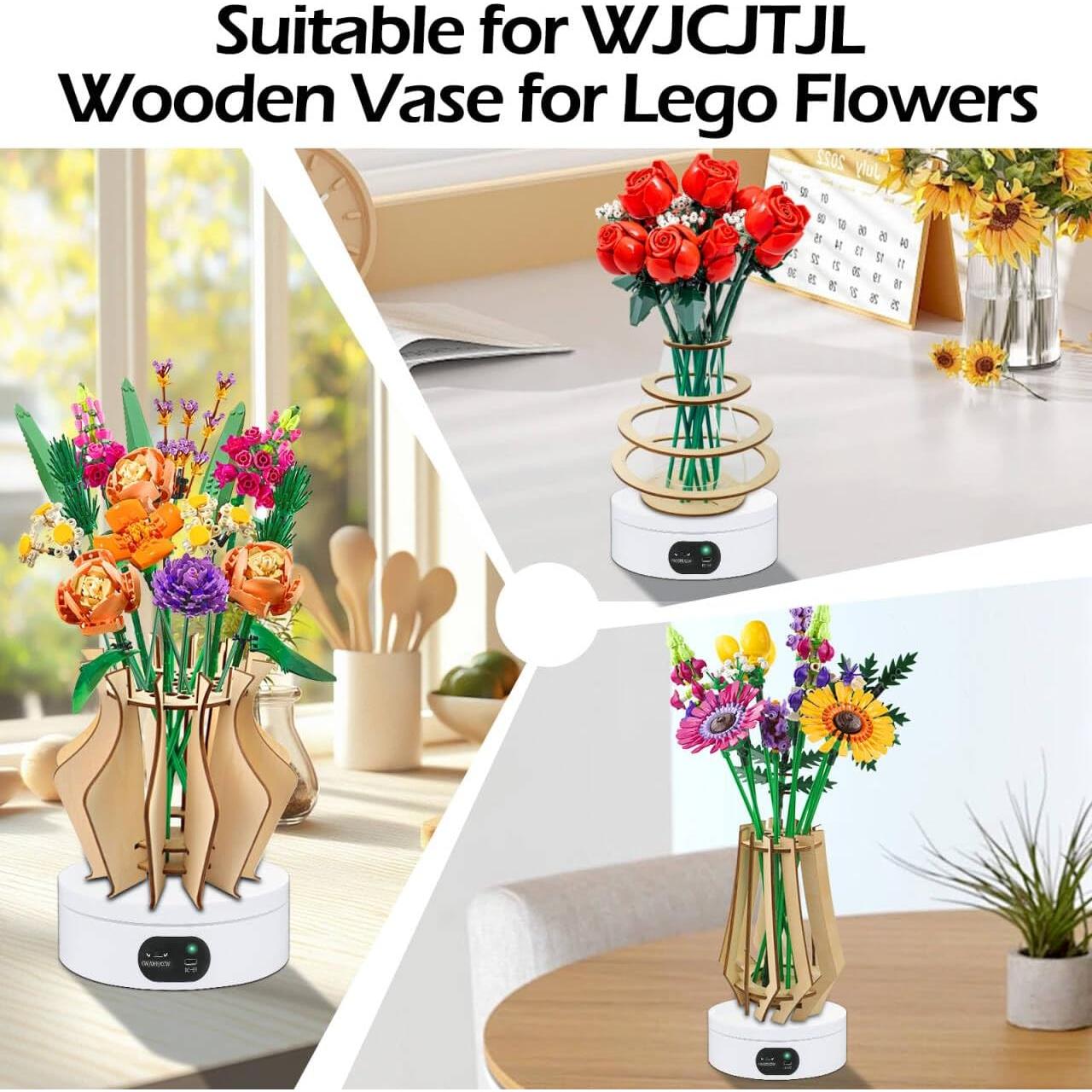 Soporte Giratorio 360° para Flores de LEGO - WJCJTJL
