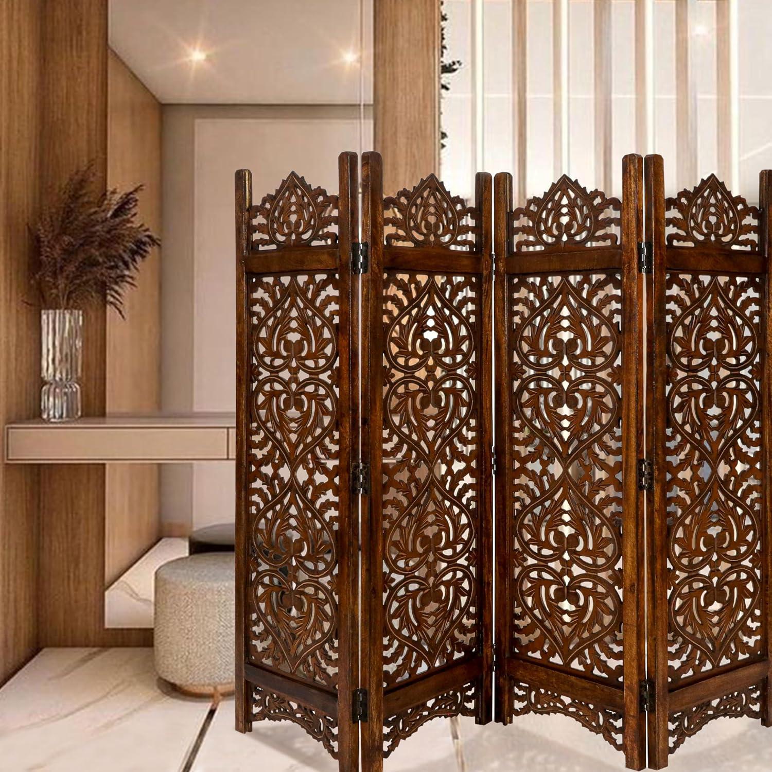 Divisor de habitación Light & Pro 4 paneles 162.56x121.92 cm