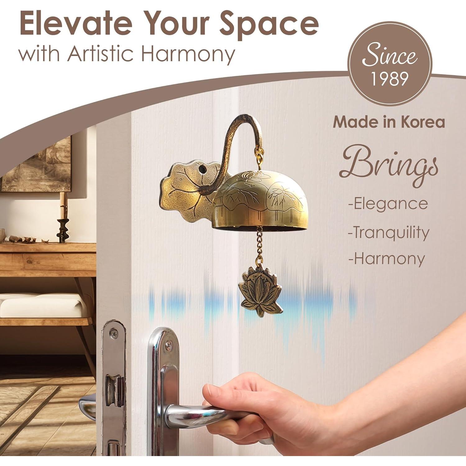 Campana de Latón Sólido Touch Metal Echo - Feng Shui Loto
