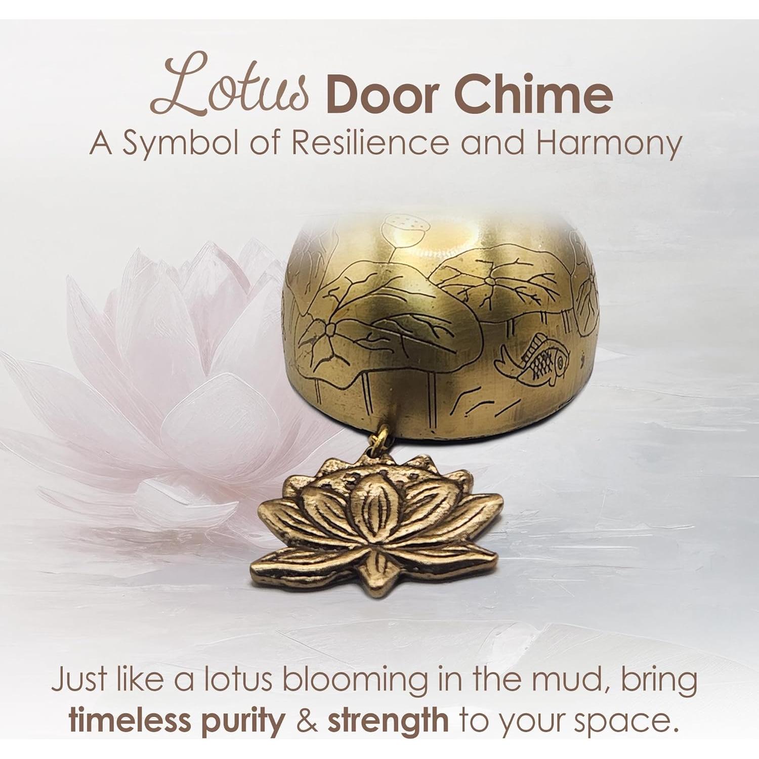 Campana de Latón Sólido Touch Metal Echo - Feng Shui Loto