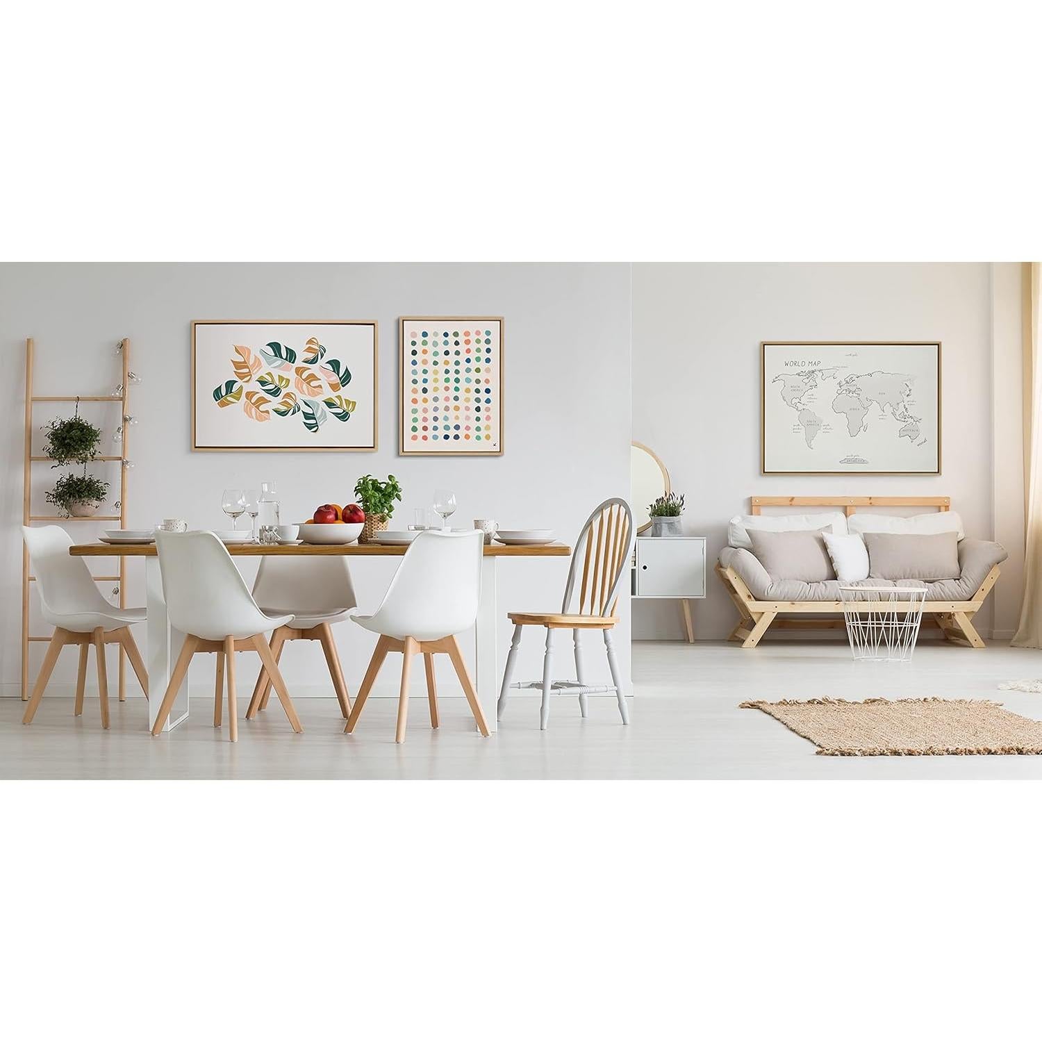 Arte en Lienzo Enmarcado Kate y Laurel Meditación 3 60x45 cm