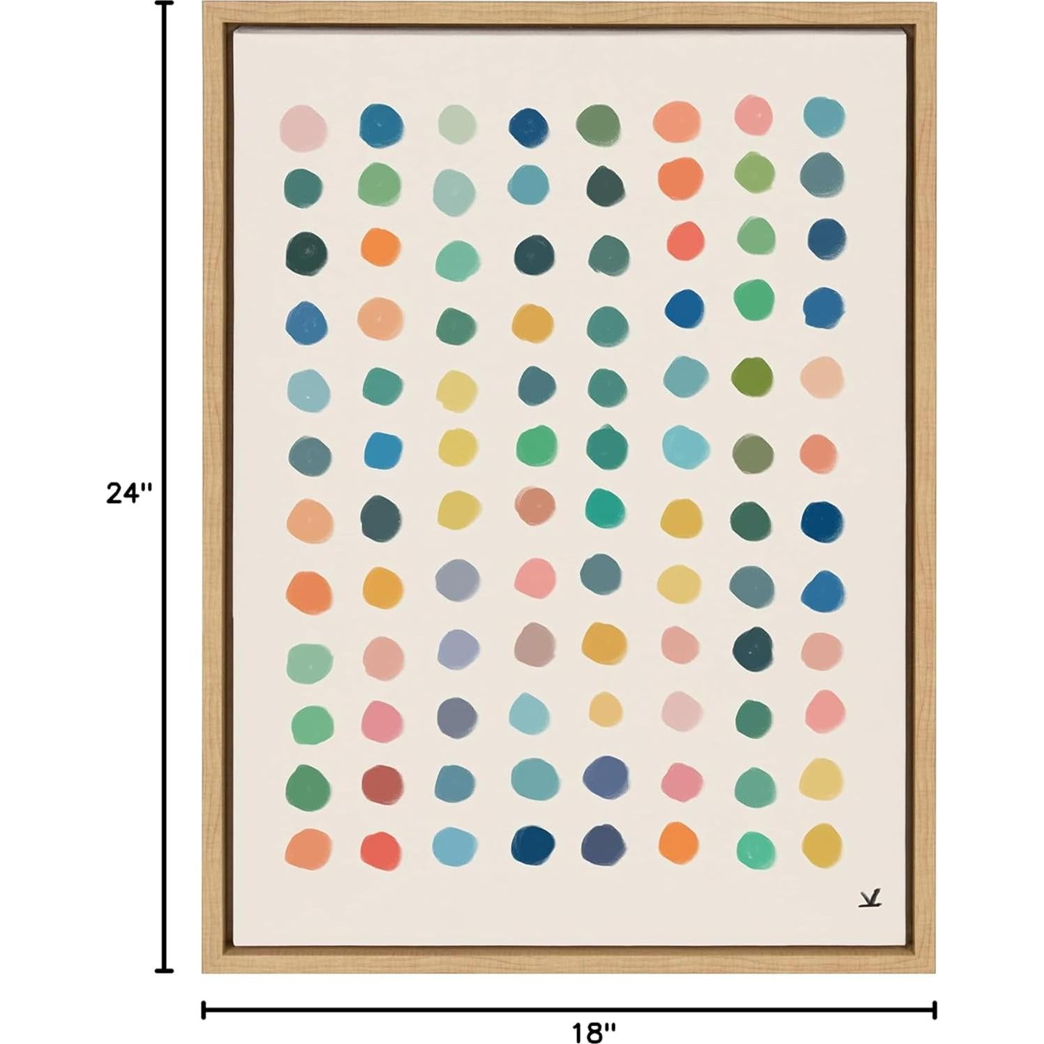 Arte en Lienzo Enmarcado Kate y Laurel Meditación 3 60x45 cm