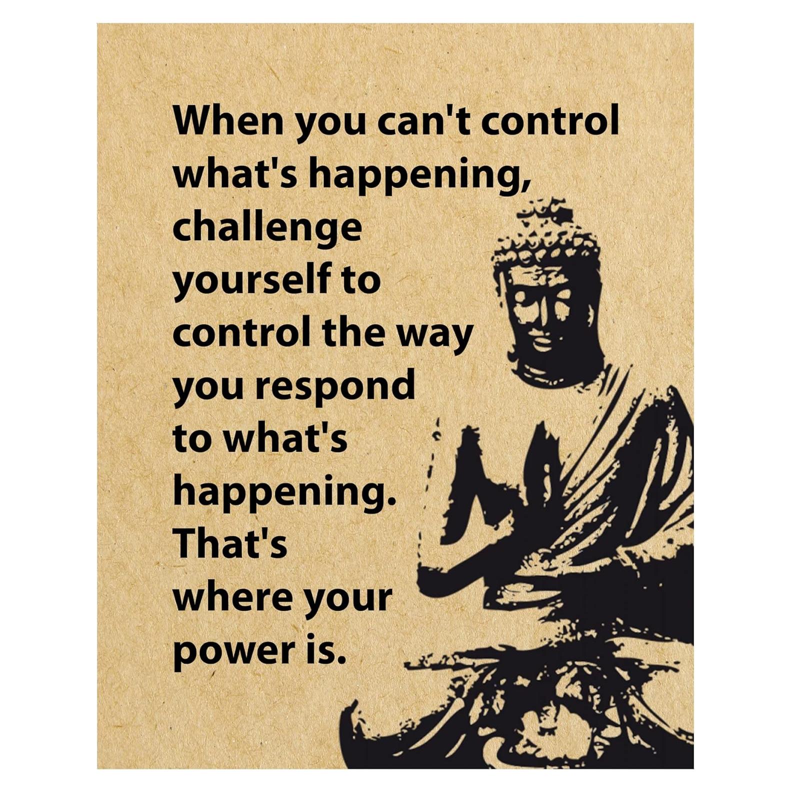 Póster Inspirador Buda 25x20 cm Sin Marco - Decoración Espiritual