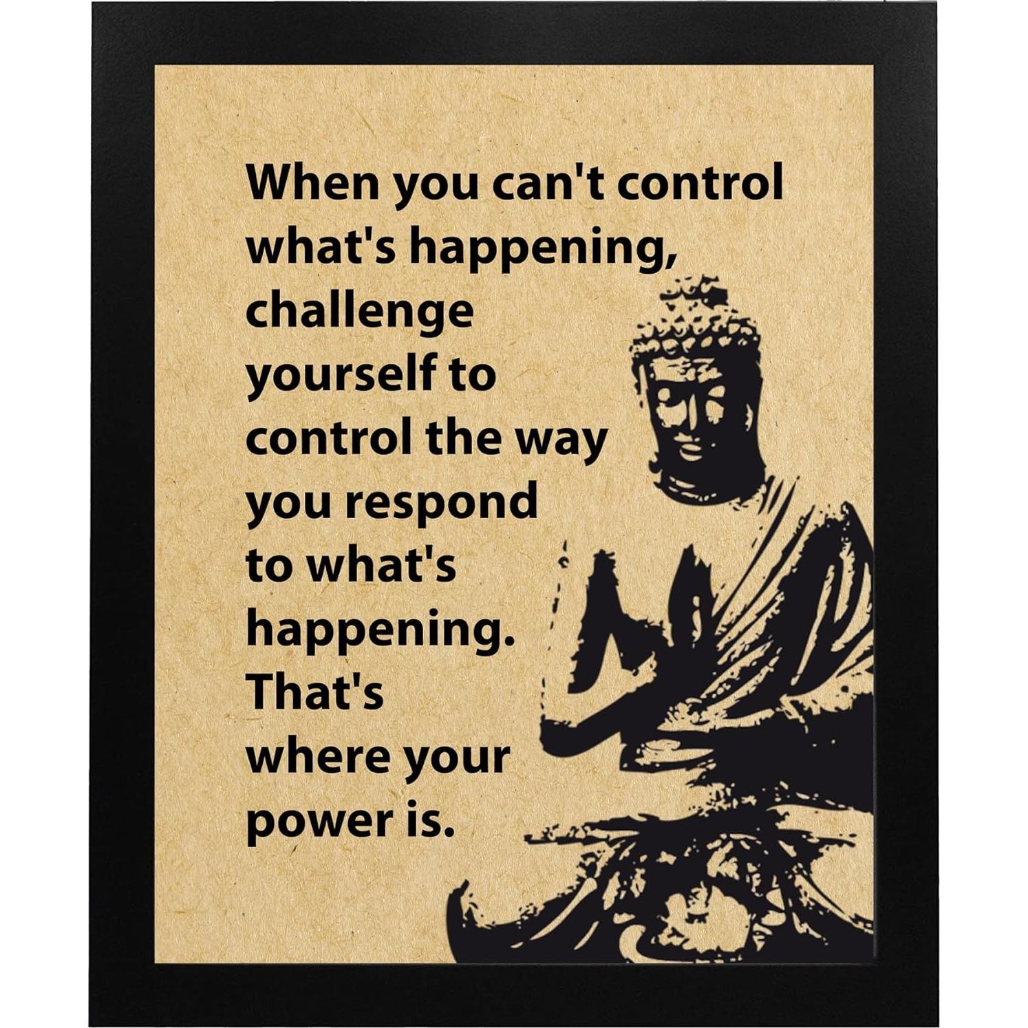 Póster Inspirador Buda 25x20 cm Sin Marco - Decoración Espiritual