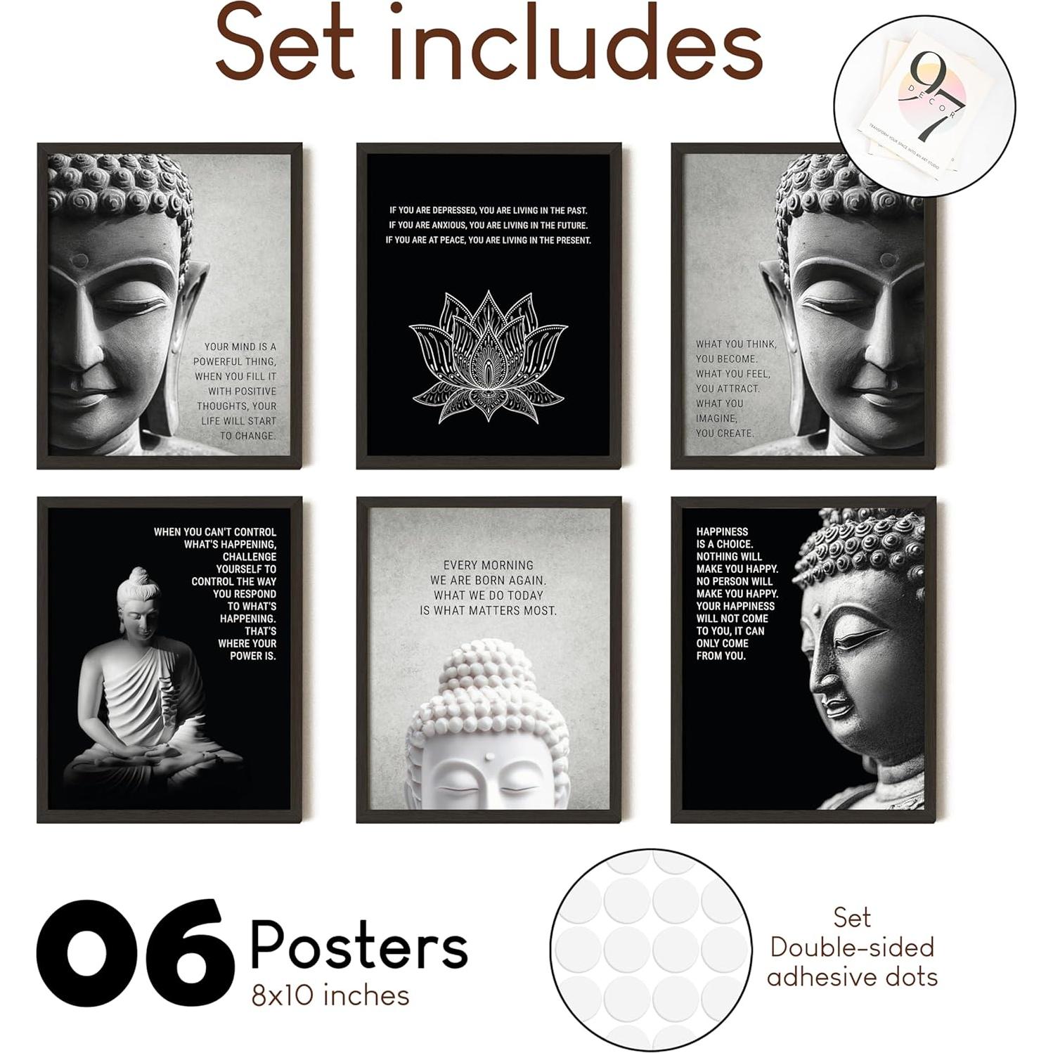 Póster de Buda 20x25 cm 97 Decor - Arte Zen Sin Marco