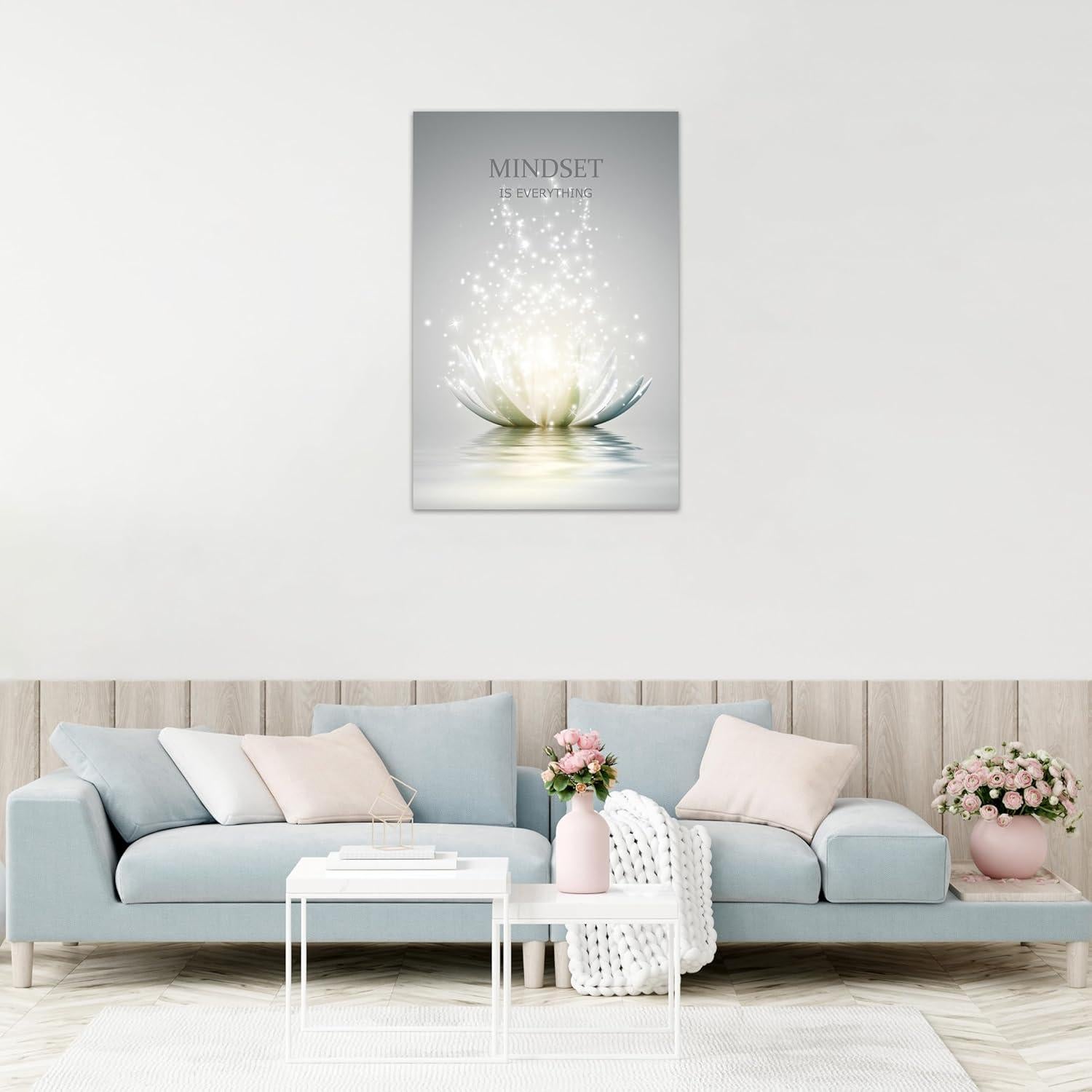 Arte de Pared Loto Zen YIOZHAOFH 40x60cm Impermeable
