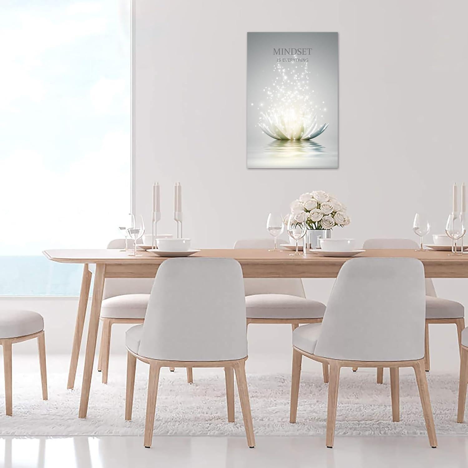 Arte de Pared Loto Zen YIOZHAOFH 40x60cm Impermeable