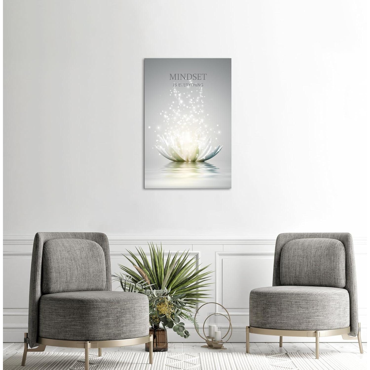 Arte de Pared Loto Zen YIOZHAOFH 40x60cm Impermeable