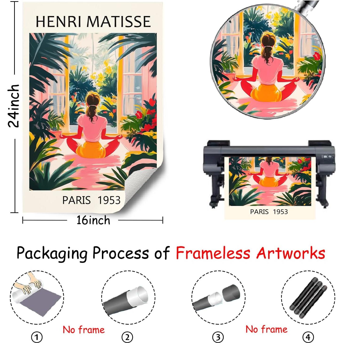 Póster de Lienzo Henri Matisse 40x60 cm Sin Marco