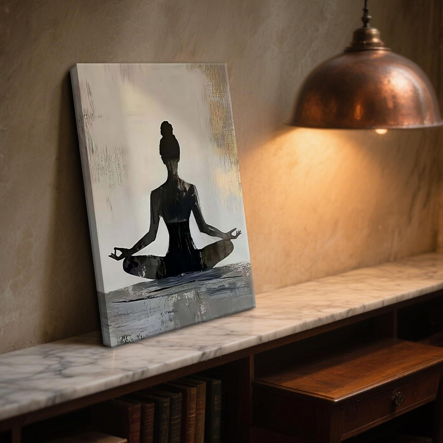Arte de Pared en Lienzo YBYNICE Meditación Zen 40.64x60.96 cm