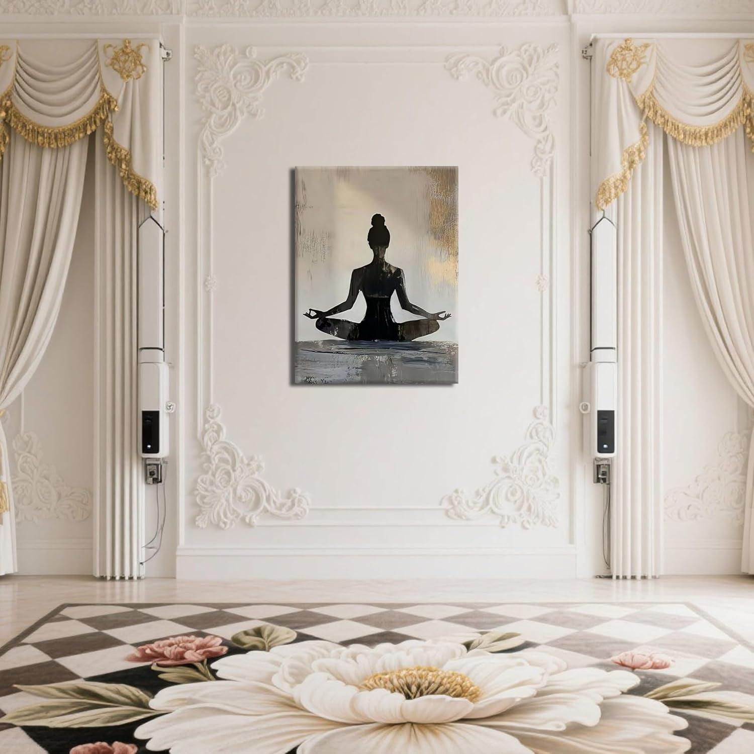 Arte de Pared en Lienzo YBYNICE Meditación Zen 40.64x60.96 cm