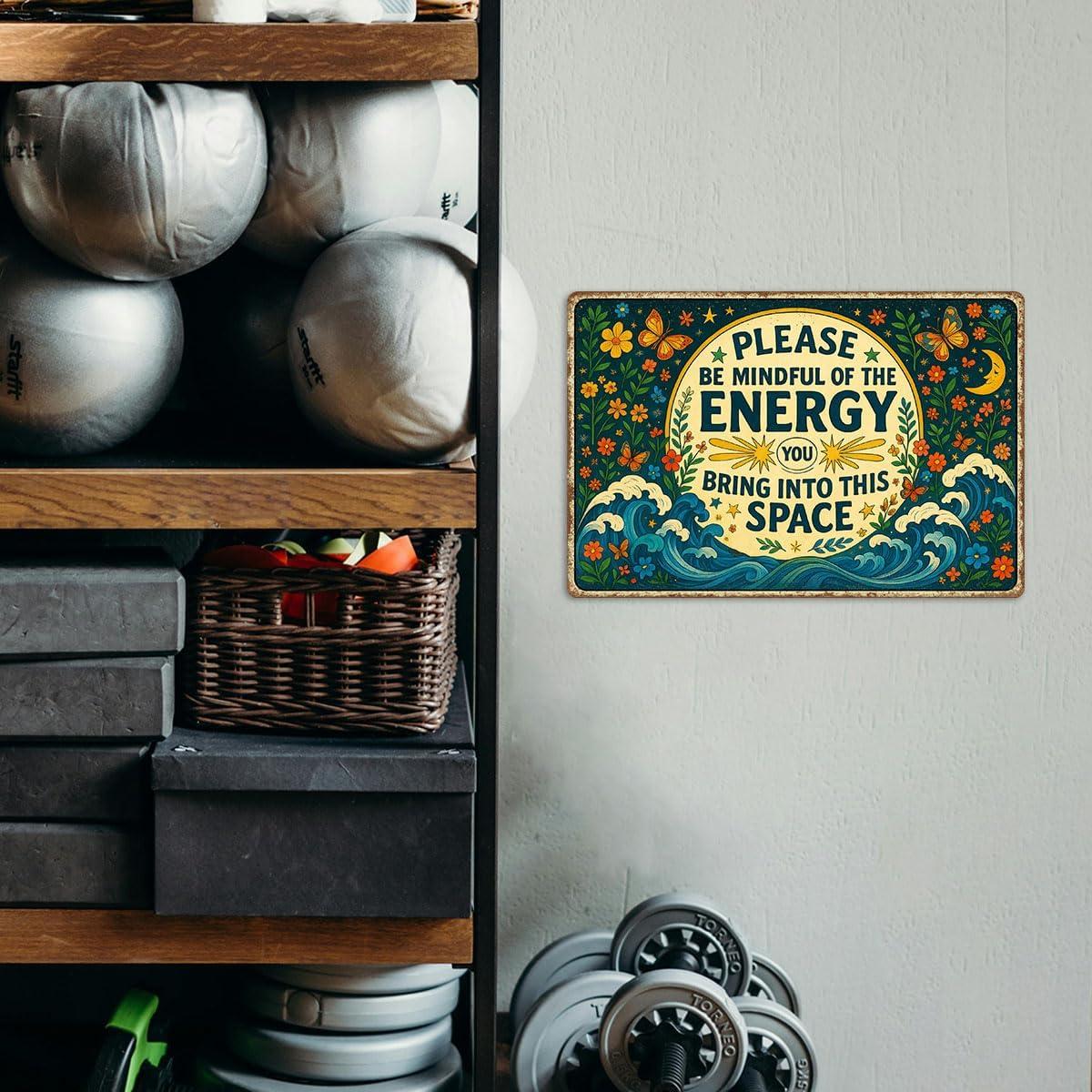 Cartel de Estaño MEIZIJI 20x30 cm Decoración Espiritual