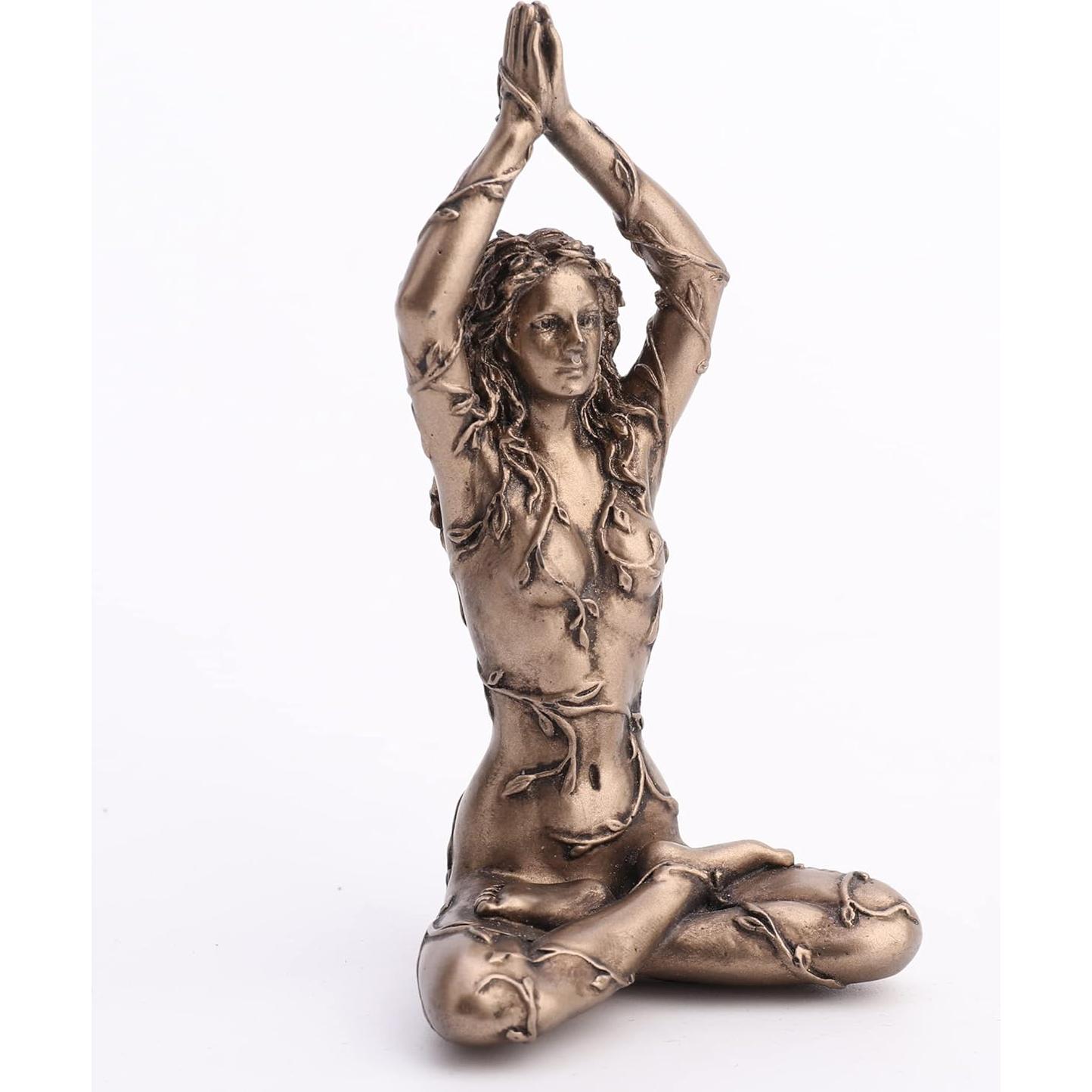 Estatua de Loto Gaia en Meditación Veronese 8.6 cm Resina