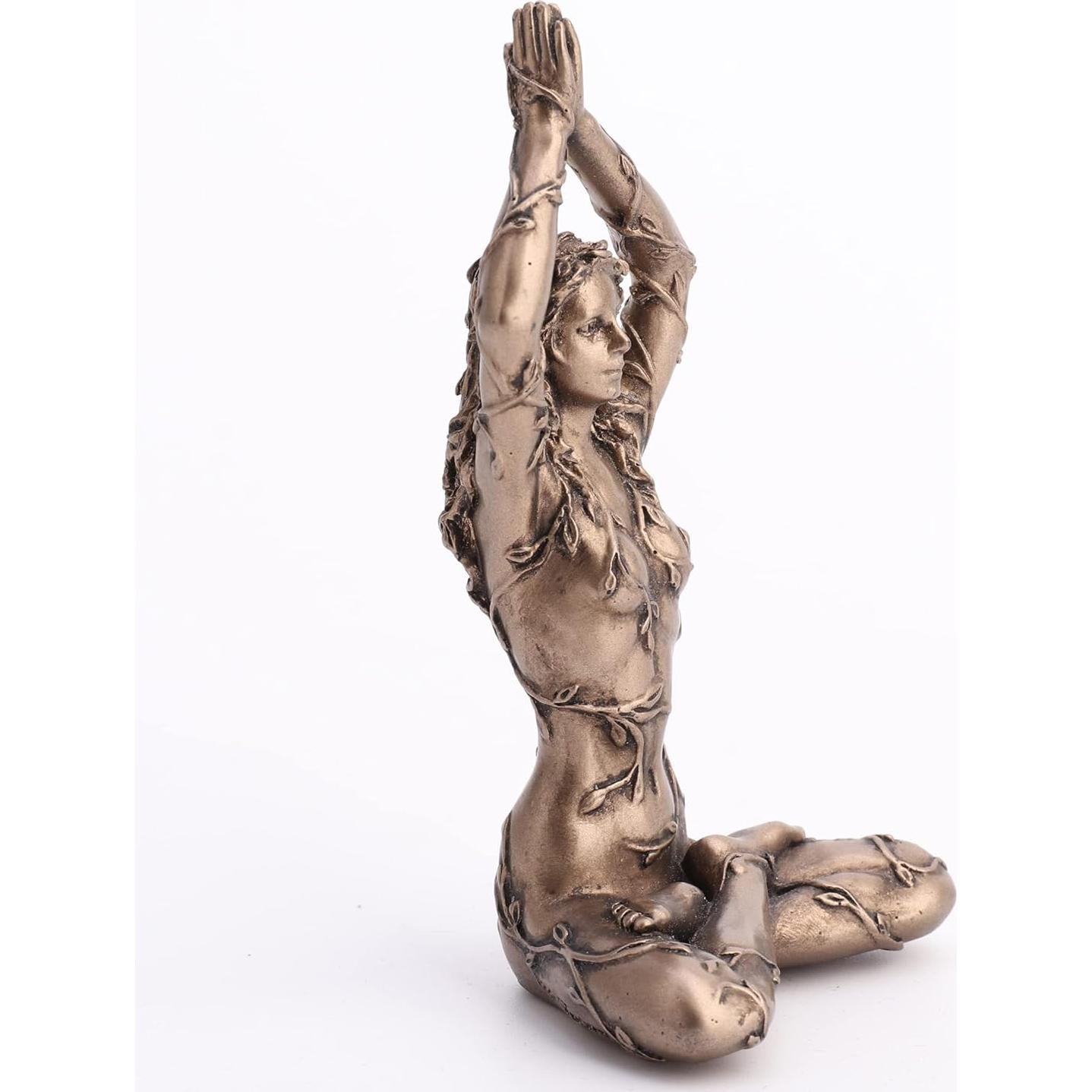 Estatua de Loto Gaia en Meditación Veronese 8.6 cm Resina