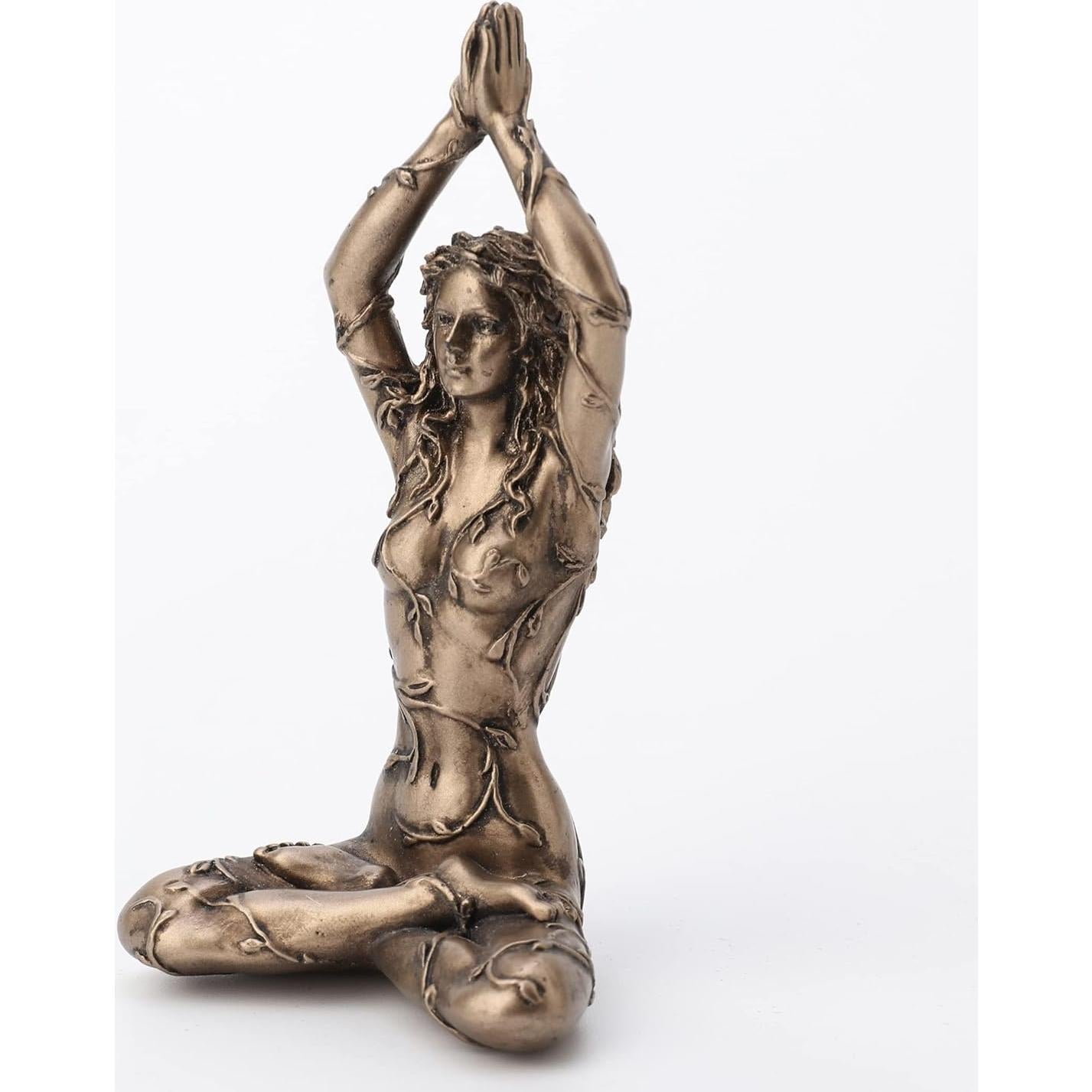 Estatua de Loto Gaia en Meditación Veronese 8.6 cm Resina
