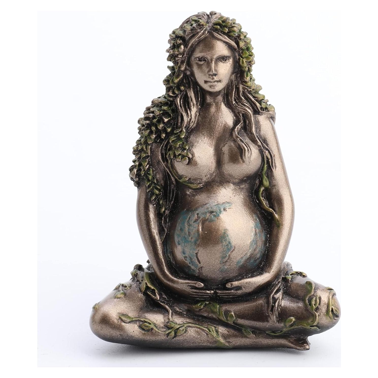 Figurita Madre Tierra Gaia Veronese 6.35 cm Resina Bronce