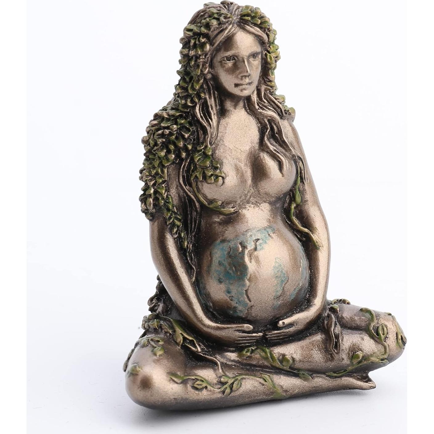 Figurita Madre Tierra Gaia Veronese 6.35 cm Resina Bronce