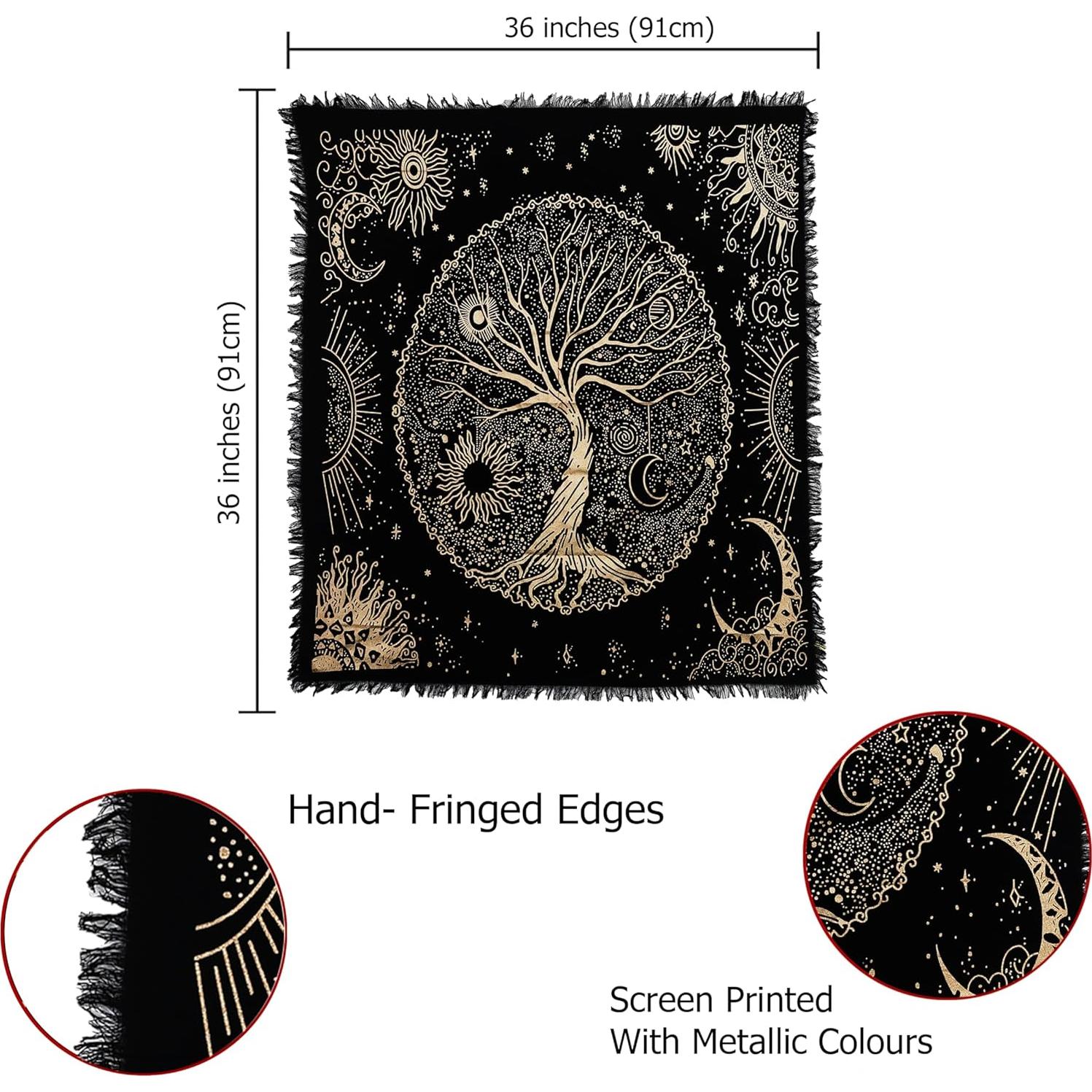 Tela de Altar Cuadrada 91x91cm Indian Consigners Algodón