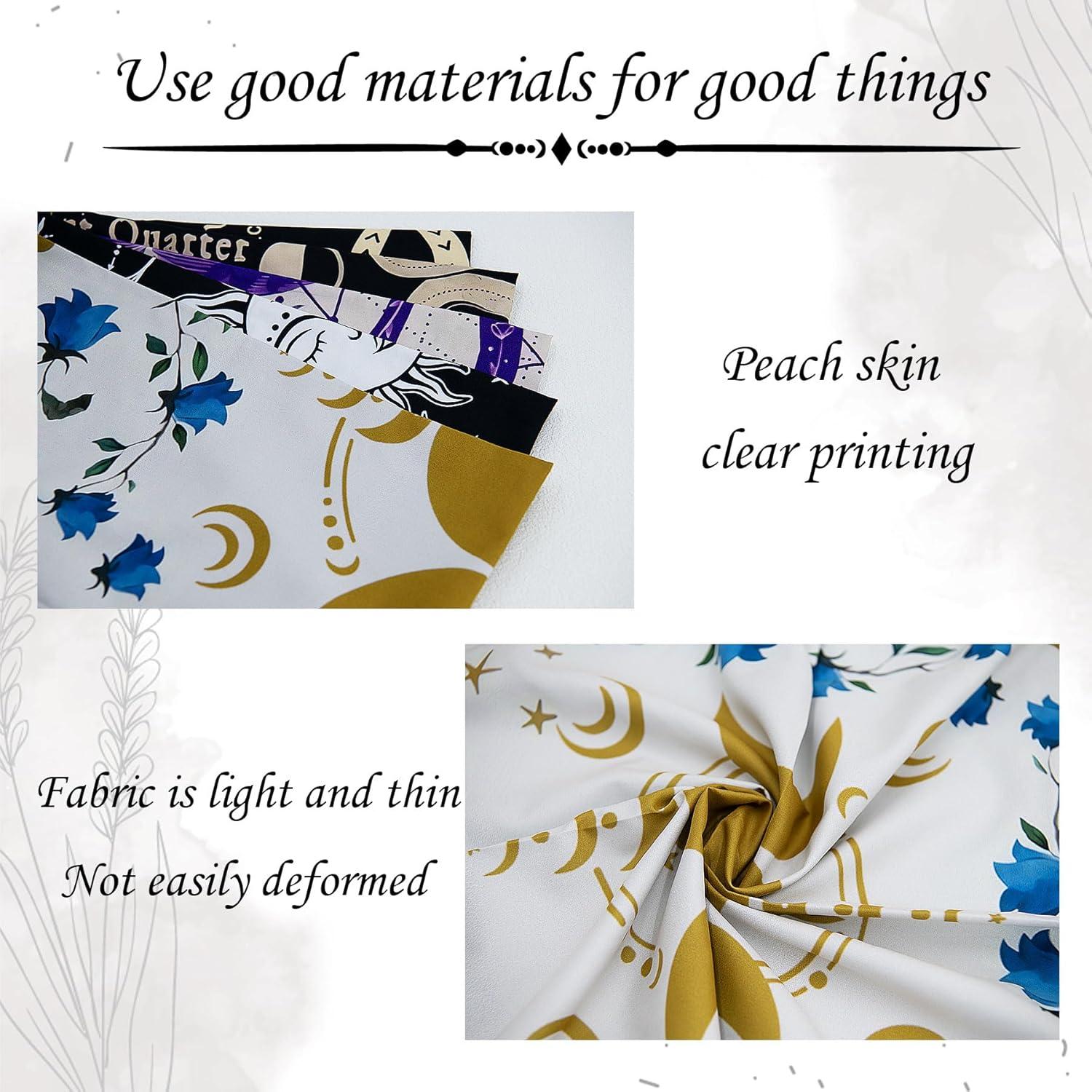 Tela de Altar de Tarot Knana - Alfombrilla de Lectura 75x75cm