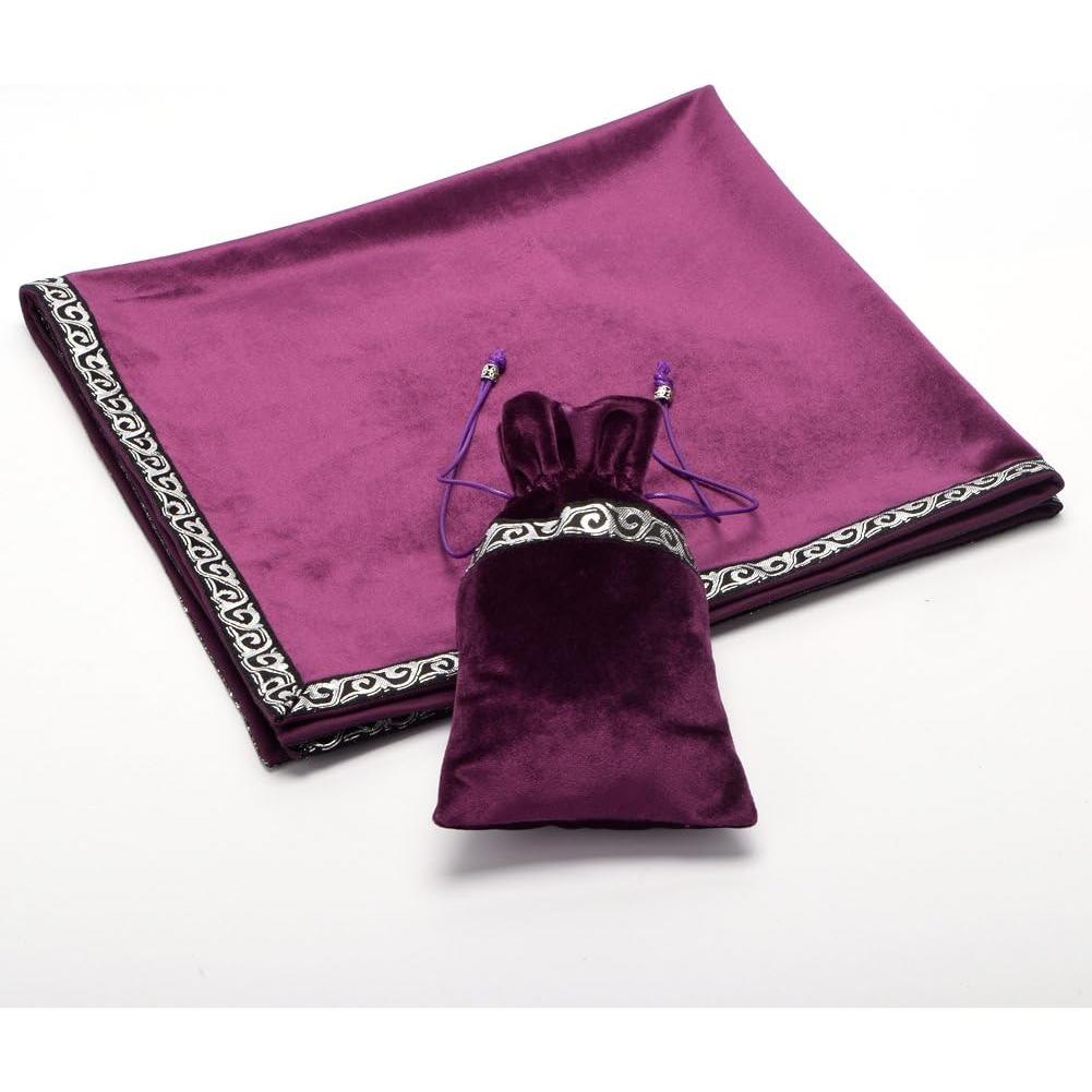 Mantel de Tarot BLESSUME de Terciopelo 65x65cm Púrpura
