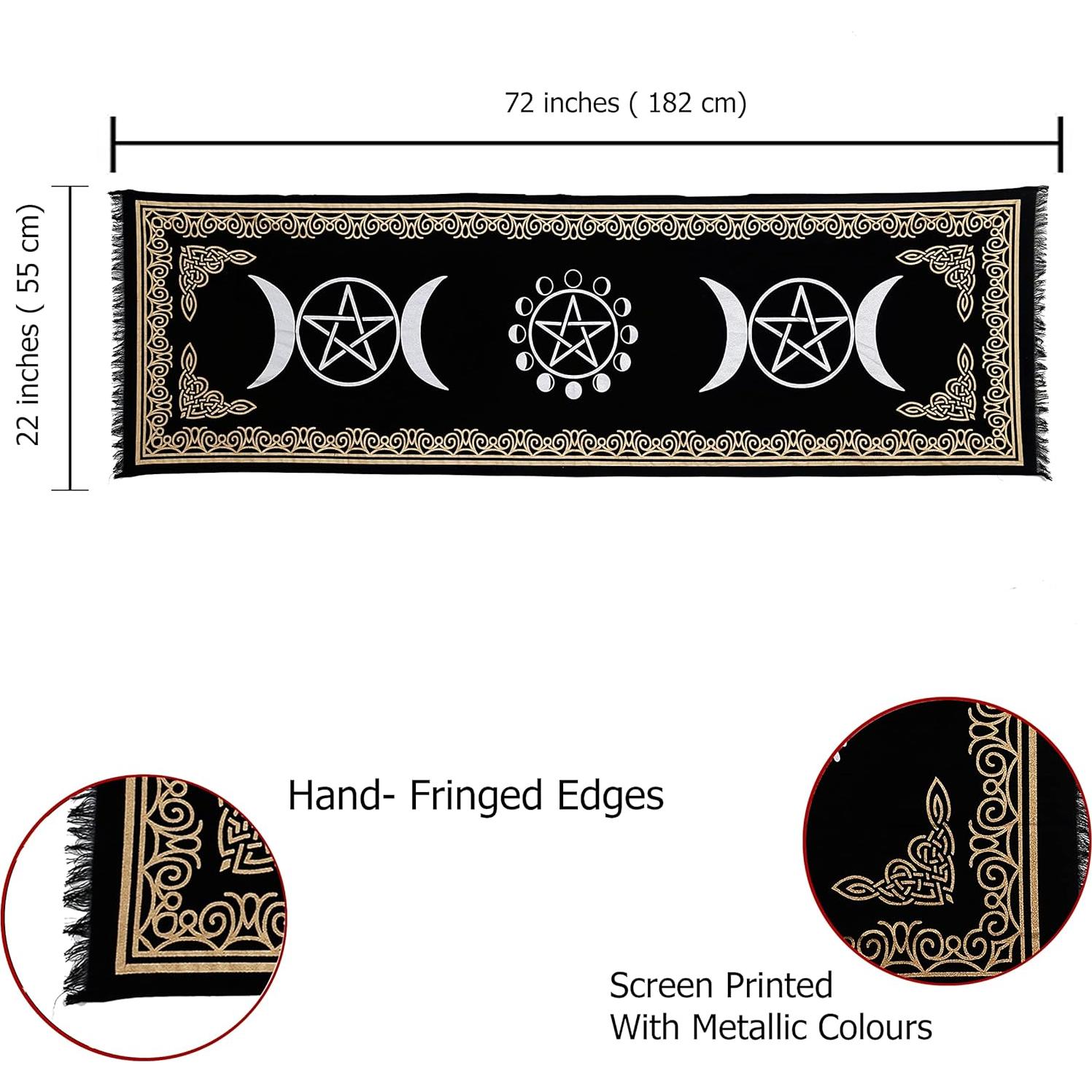 Tela de Altar Algodón Indian Consigners Fases de Luna 182x56 cm