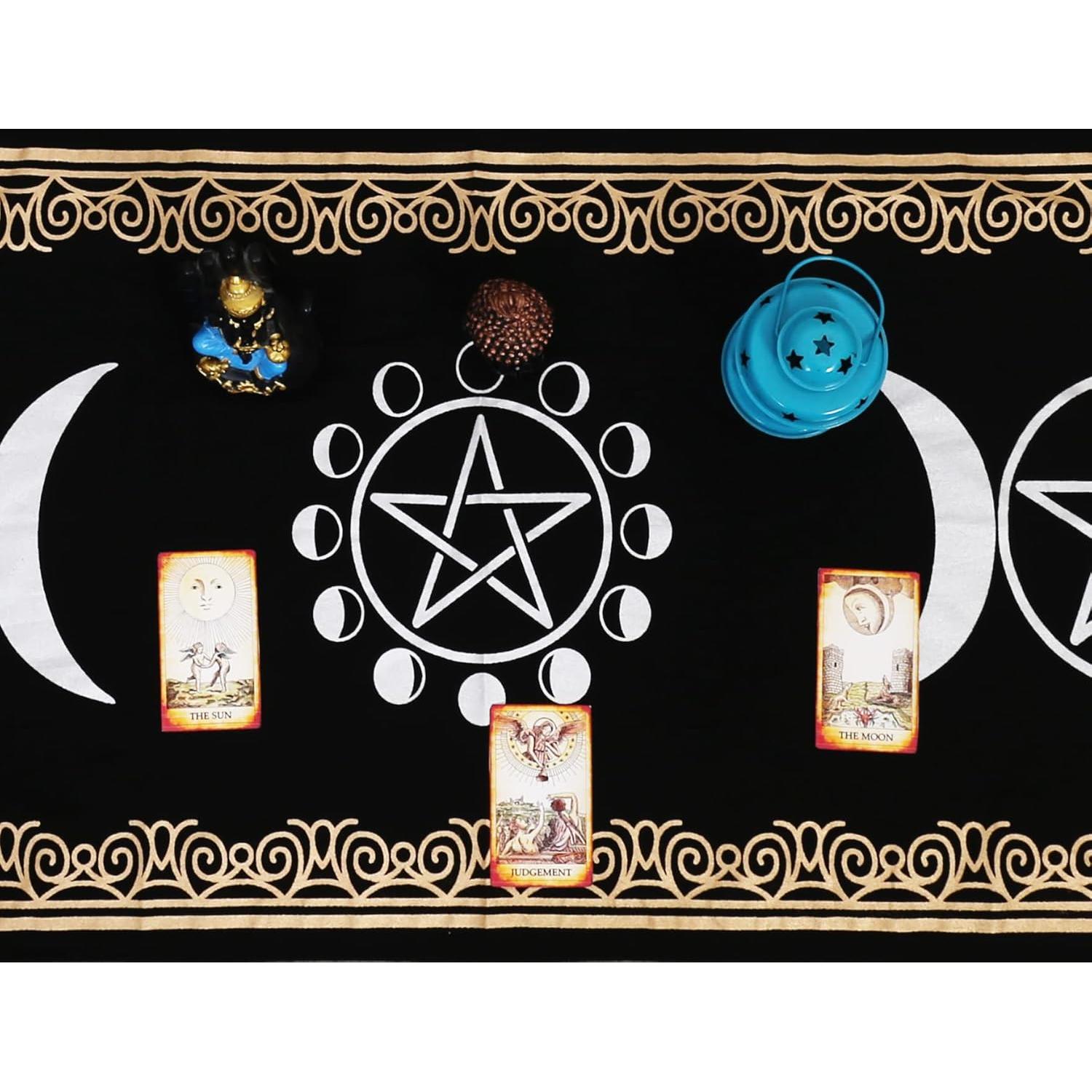 Tela de Altar Algodón Indian Consigners Fases de Luna 182x56 cm